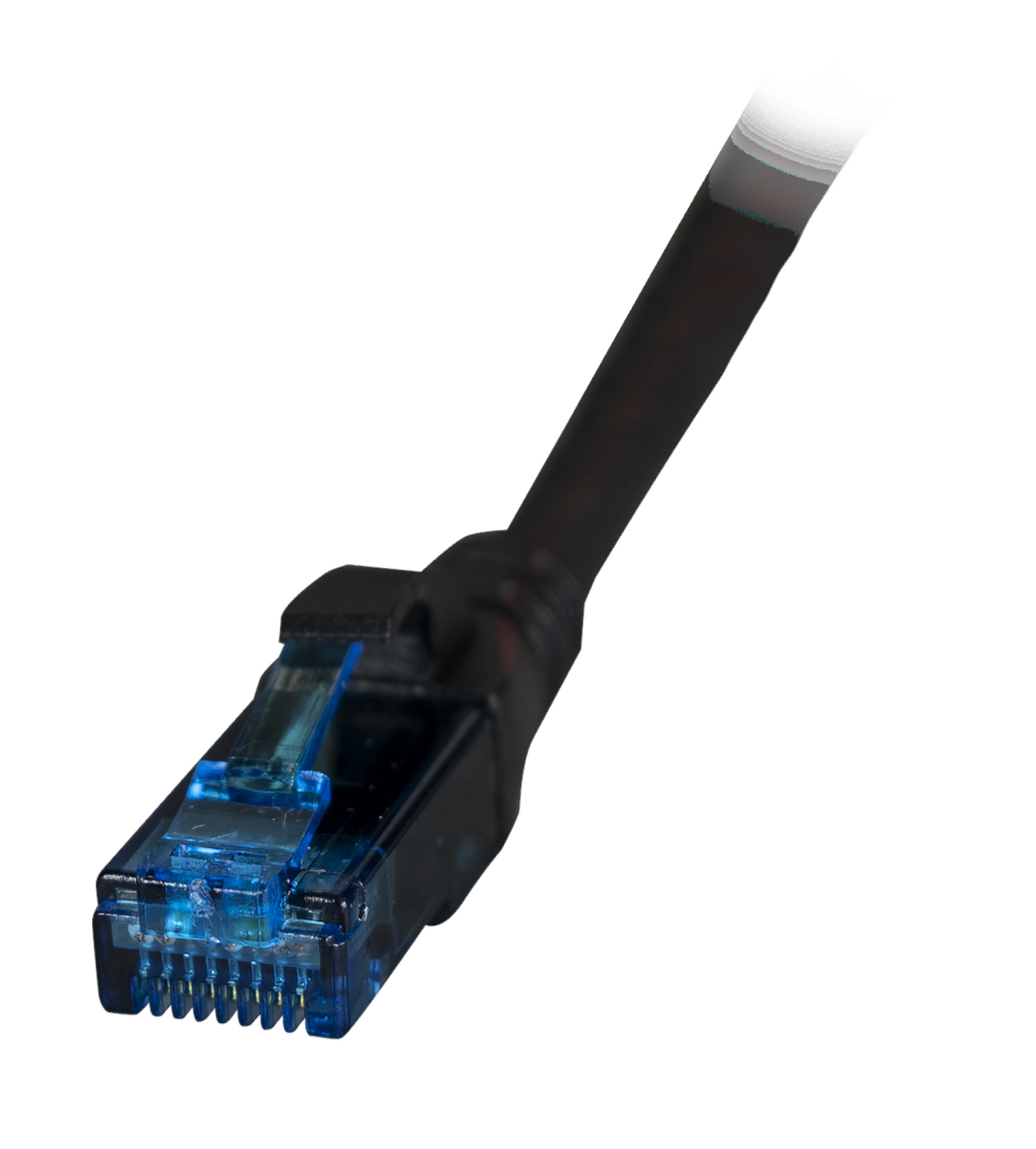 RJ45 Patch cable U/UTP, Cat.6A, LSZH, Premium, 500MHz, 0,15m, black