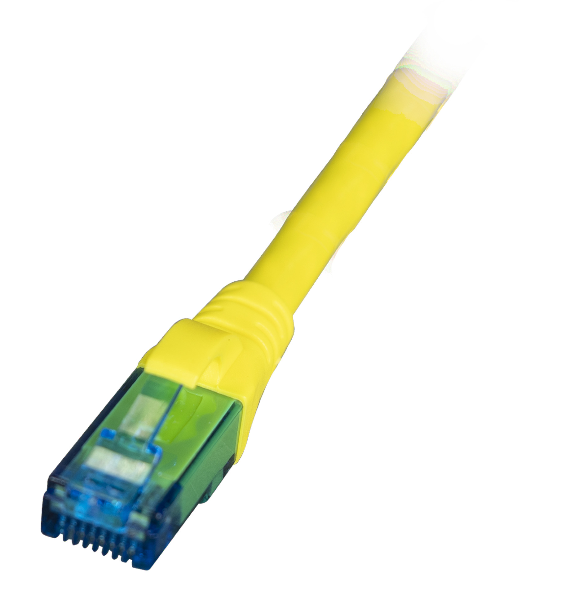 RJ45 Patch cable U/UTP, Cat.6A, LSZH, Premium, 500MHz, 0,15m, yellow