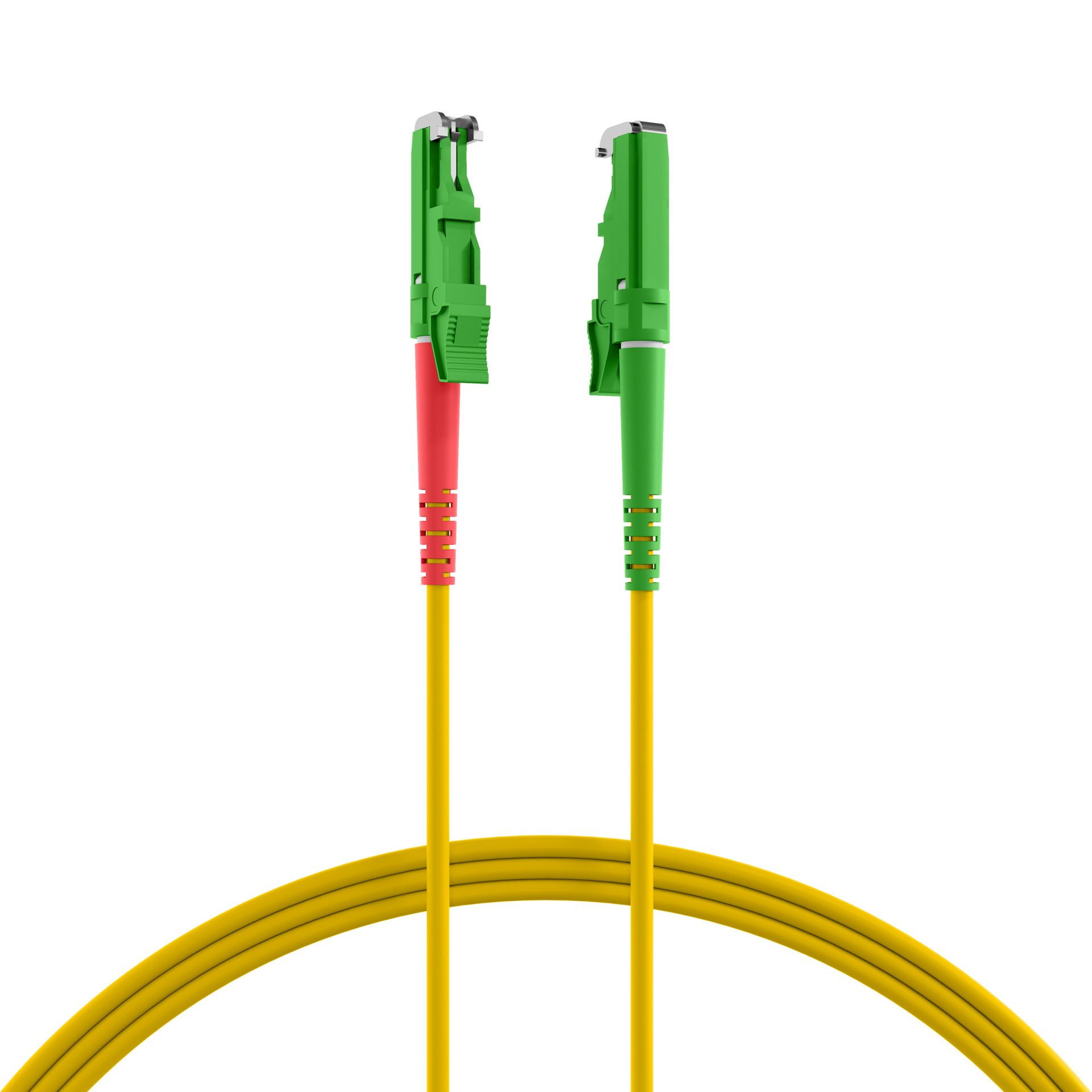 Duplex Patchcable E2000®/APC-E2000®/APC OS2 G657A1 0,5m LSZH 3mm yellow