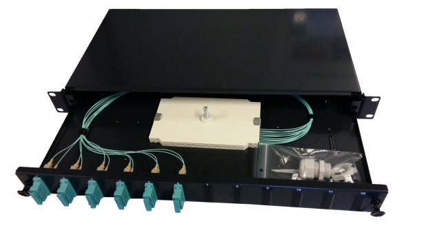 Assembled 19'' Splicebox OM3