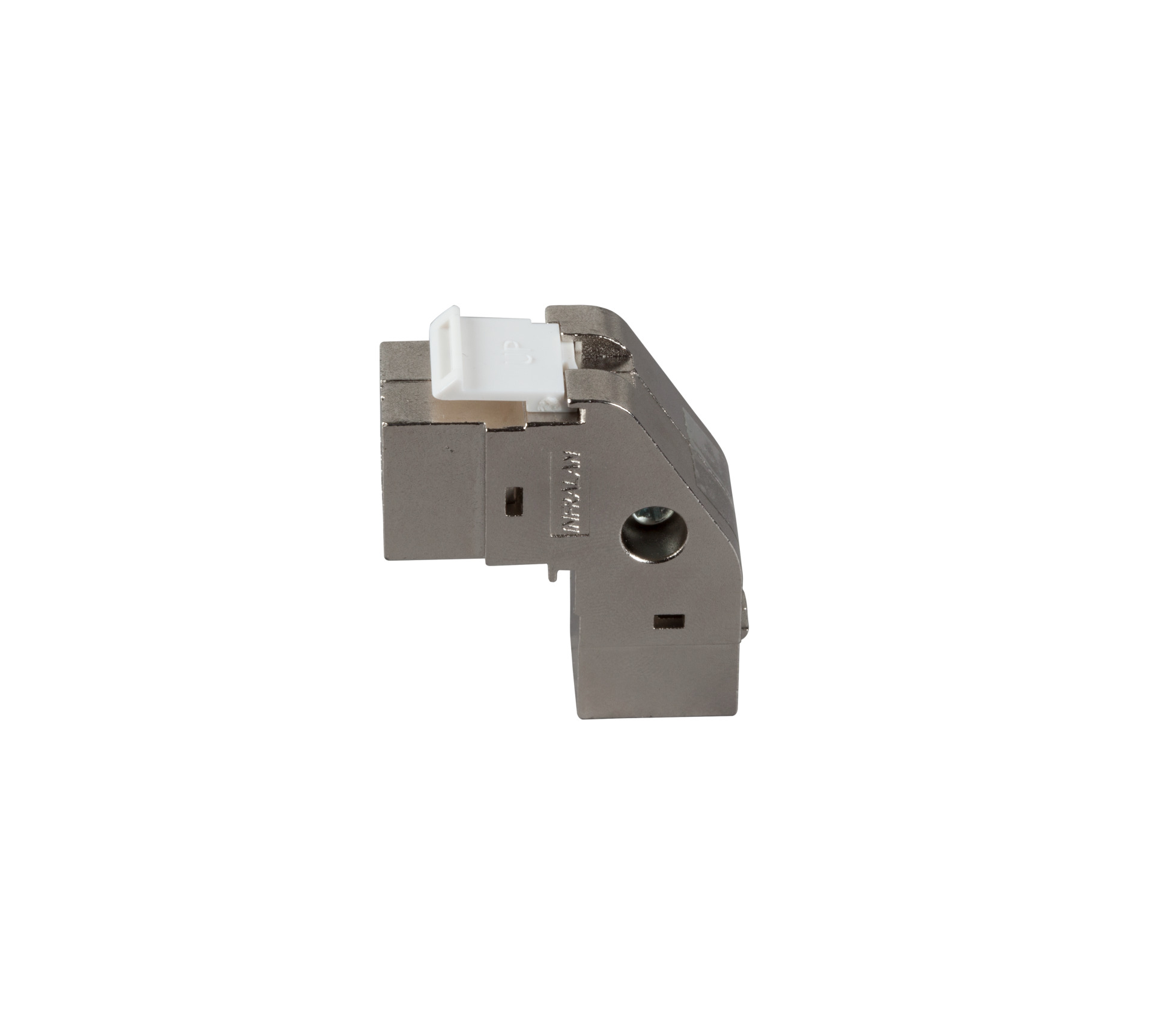 Keystone Snap-In Adapter RJ45 STP, Cat.6A, 90° angled
