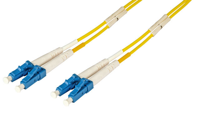 Duplex Patchcable LC-LC OS2 G652D 1,5m LSZH 2mm yellow