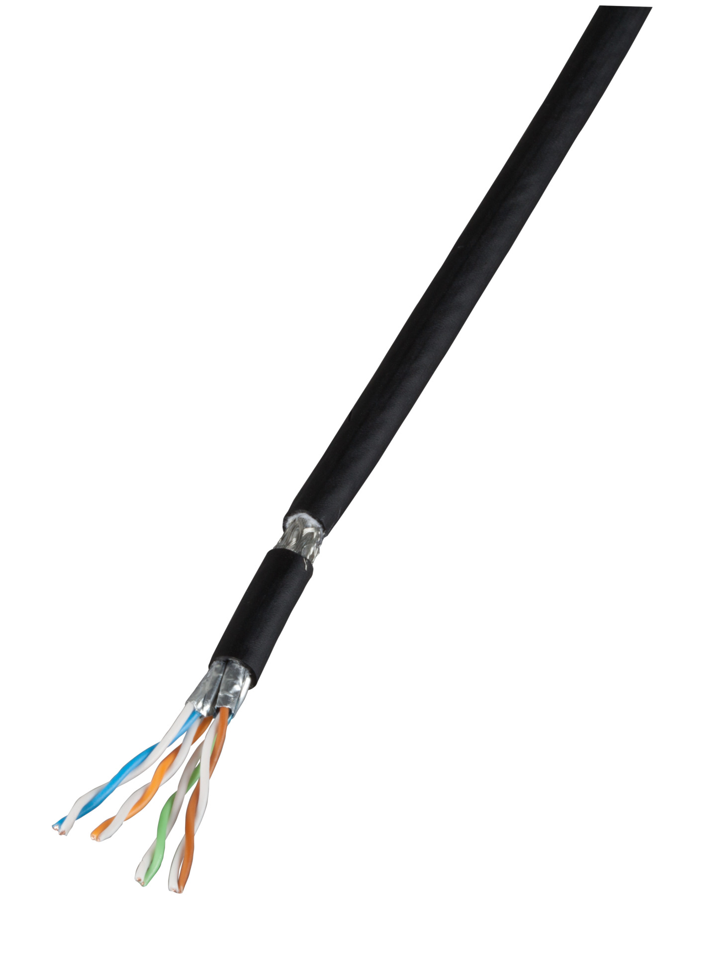 PATCH PRO FLEX CAT 7 Kabel PUR/Gummi, RAL9005, UV best., 500m