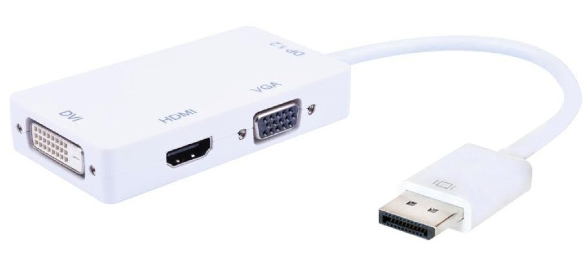 Adapter - DisplayPort 1.2 male to HDMI/DVI/VGA female