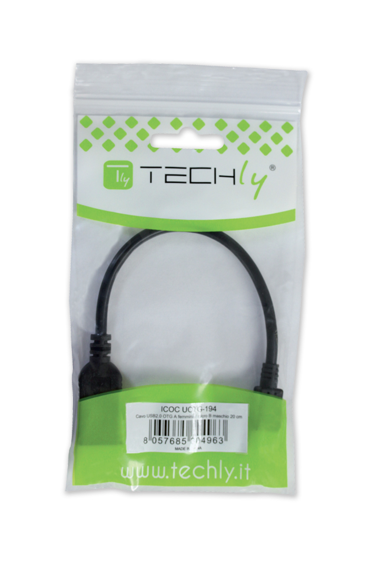 USB2.0 OTG Cable A Female - Micro-B Male 0.2 m