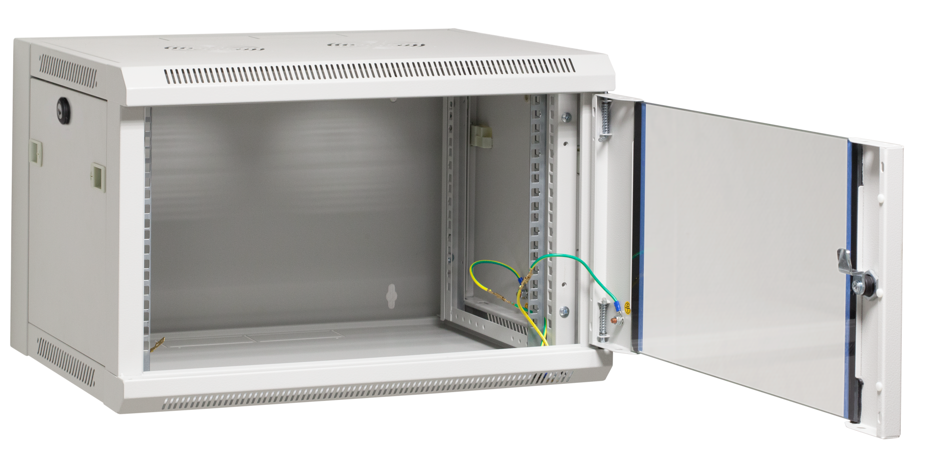 19" Wall Housing Flat Pack 9U, Depth 600 mm, RAL7035