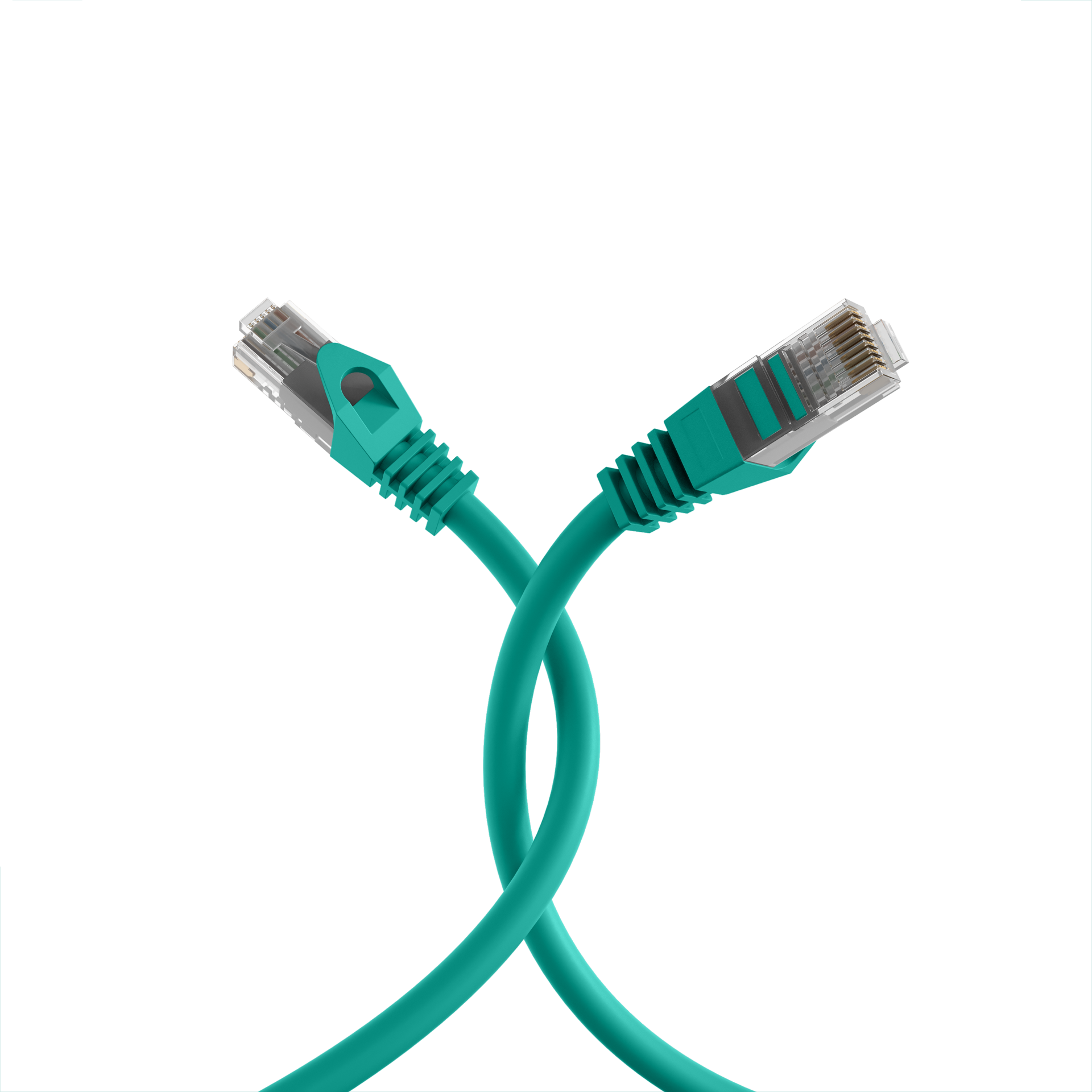 RJ45 Patch Cord Cat.5e U/UTP LSZH CCA AWG24/7 green 30m