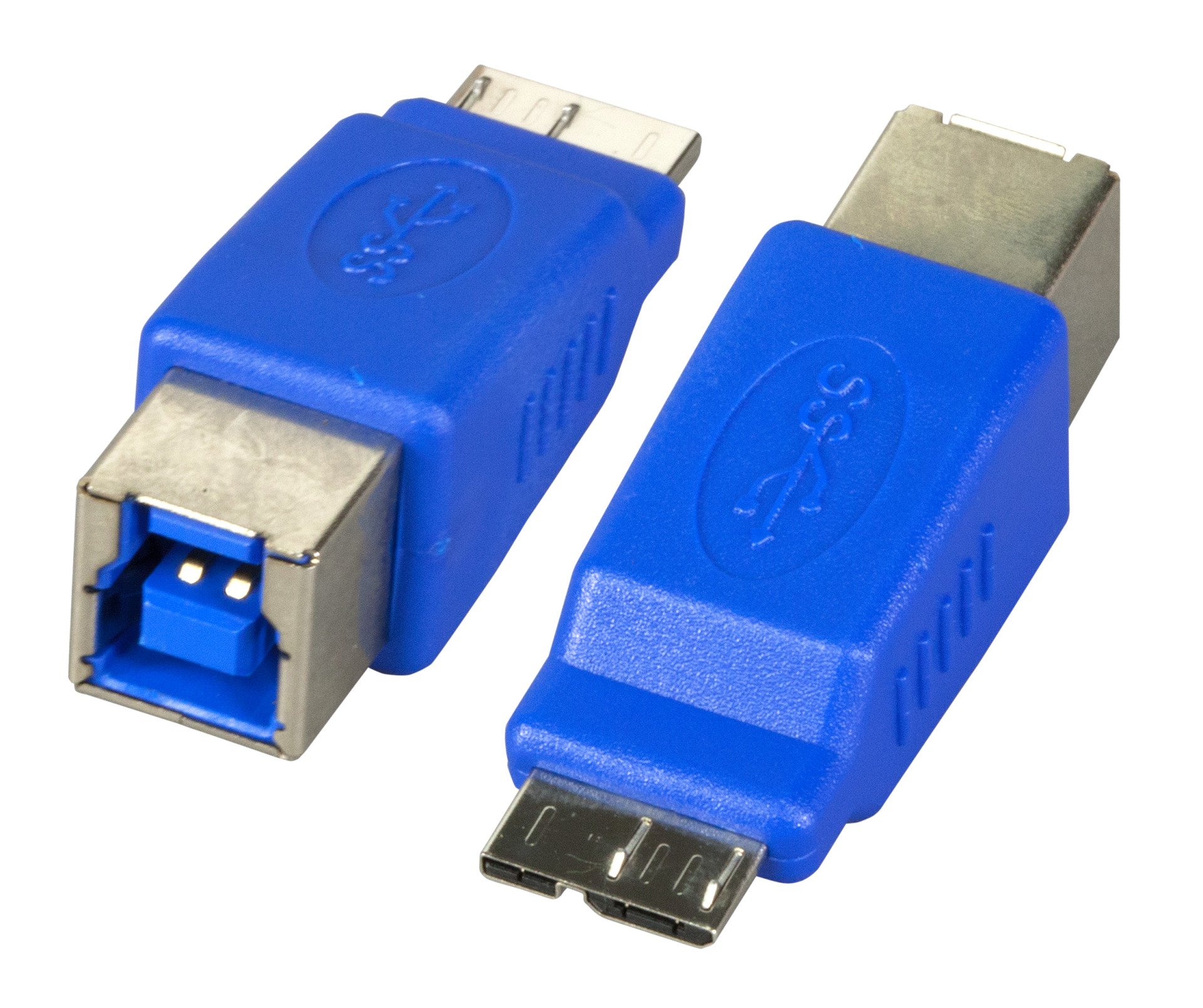 USB3.0-Adapter, Jack B - Plug Micro-B, blue
