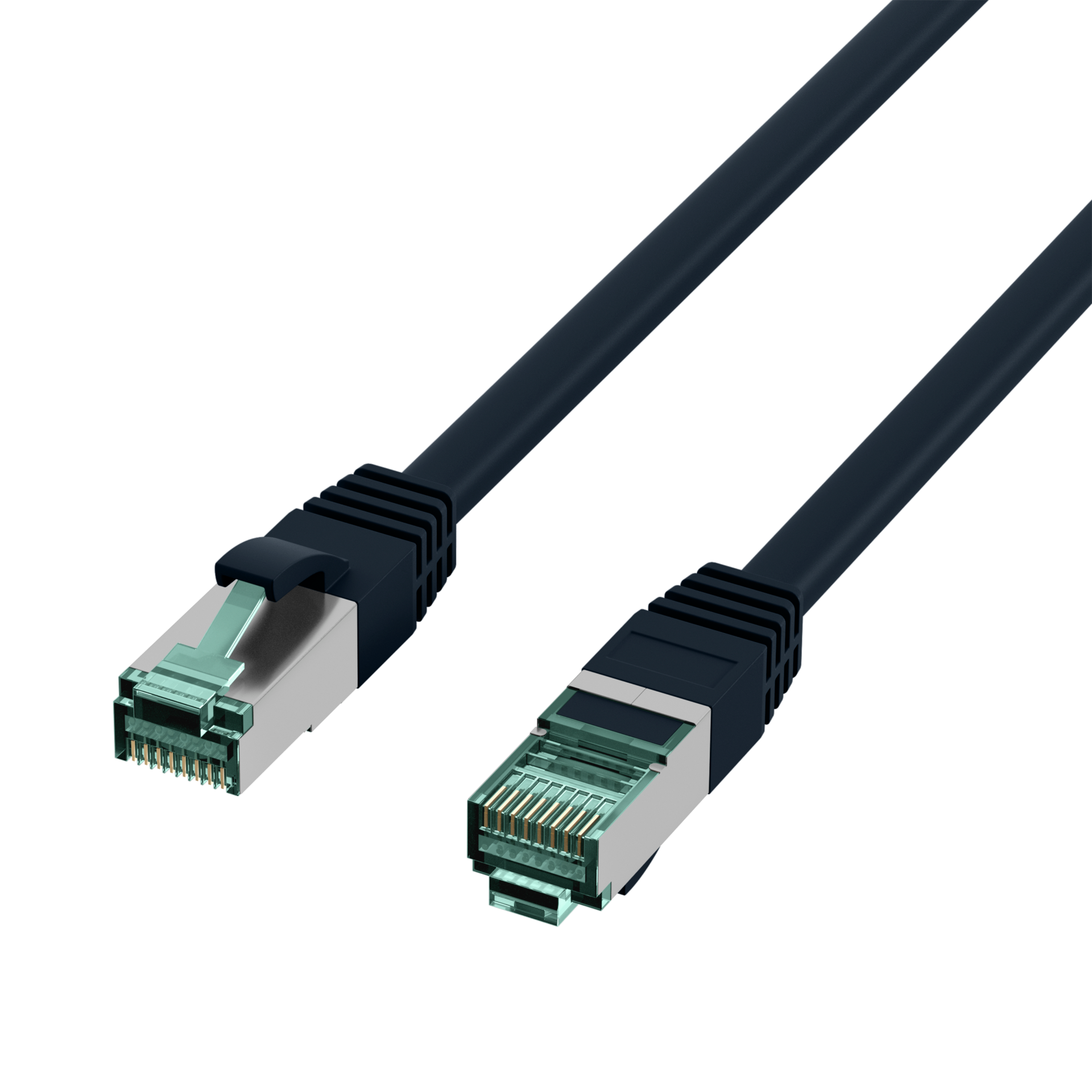 RJ45 Patch Cord Cat.6A S/FTP LSZH black 1m