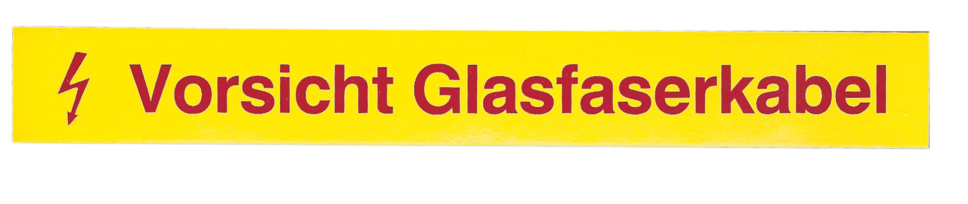 FO marking strips " Vorsicht Glasfaserkabel", PU 50