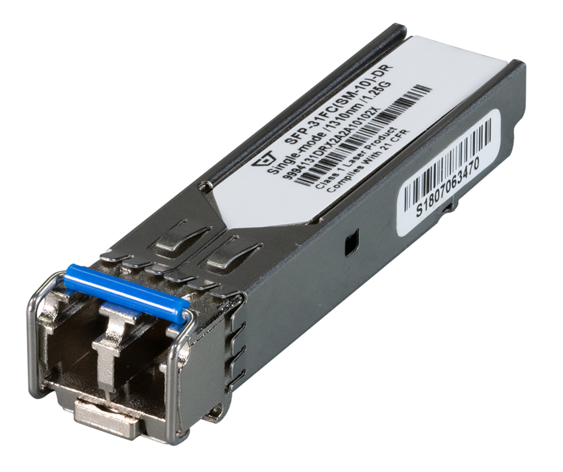 SFP 100/1000Mbps Dual Rate, SM, LC, 10km, 1310nm, 0° to 70°C