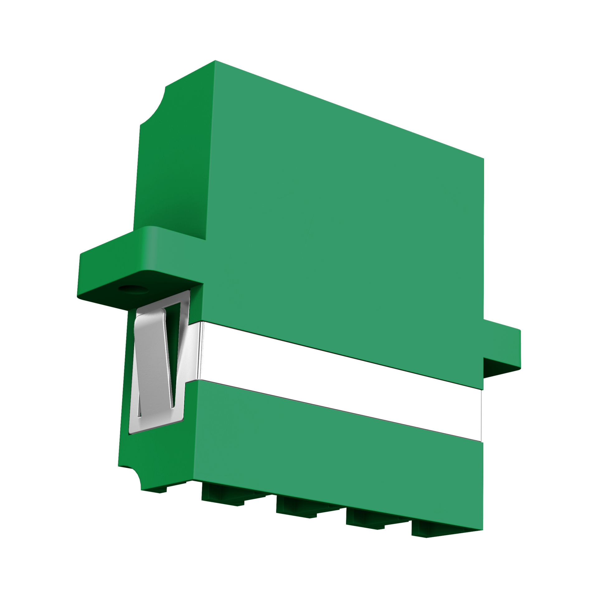 Adapter  LC/APC Quad OS2 green 