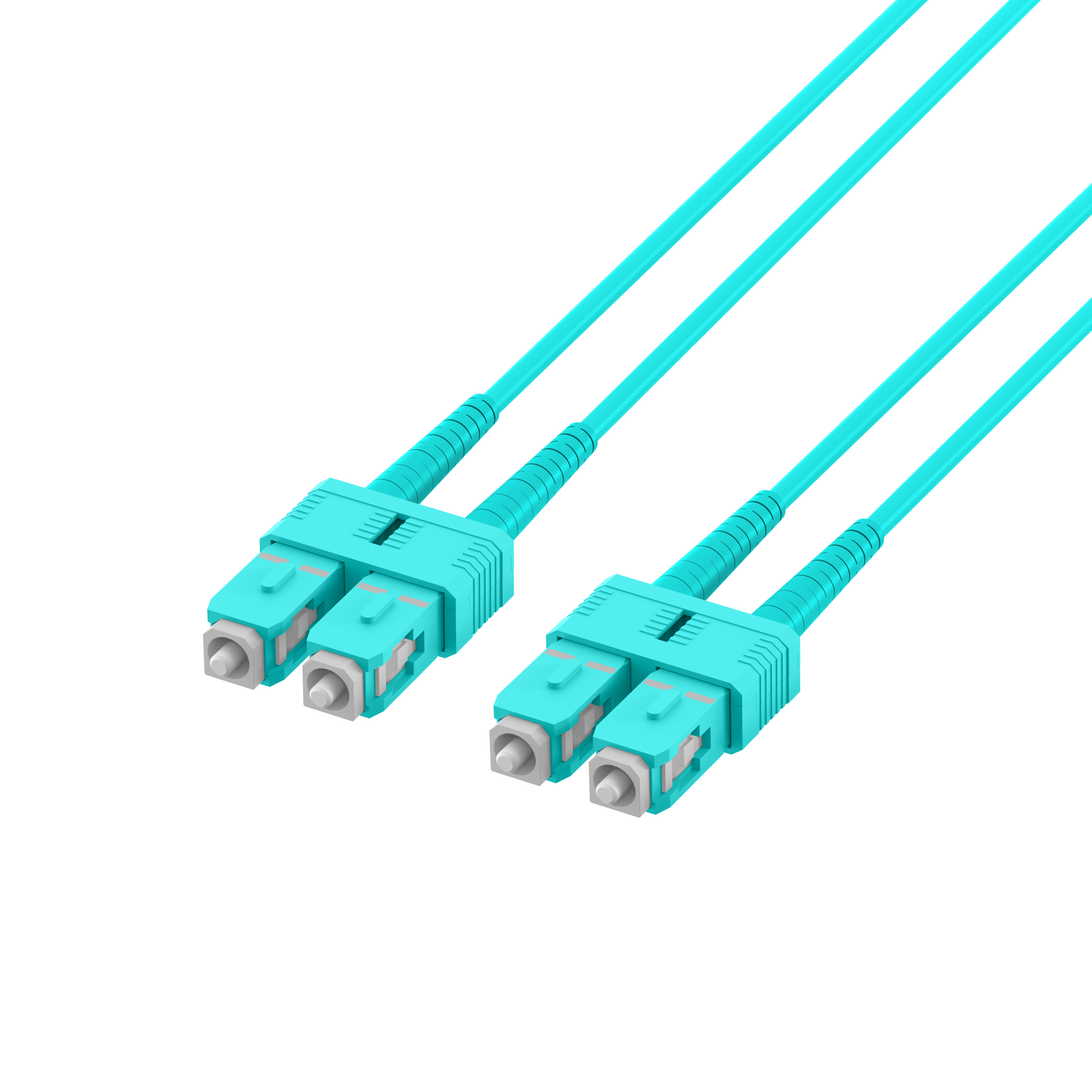 Duplex Patchcable SC-SC OM3 2m LSZH 1,2mm aqua