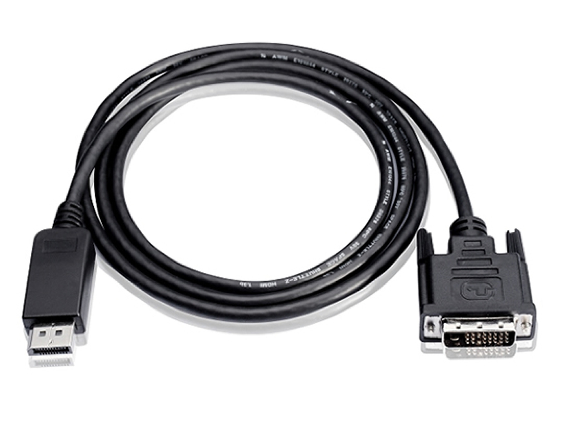 DisplayPort 1.1 to DVI Connecting cable, black, 2 m