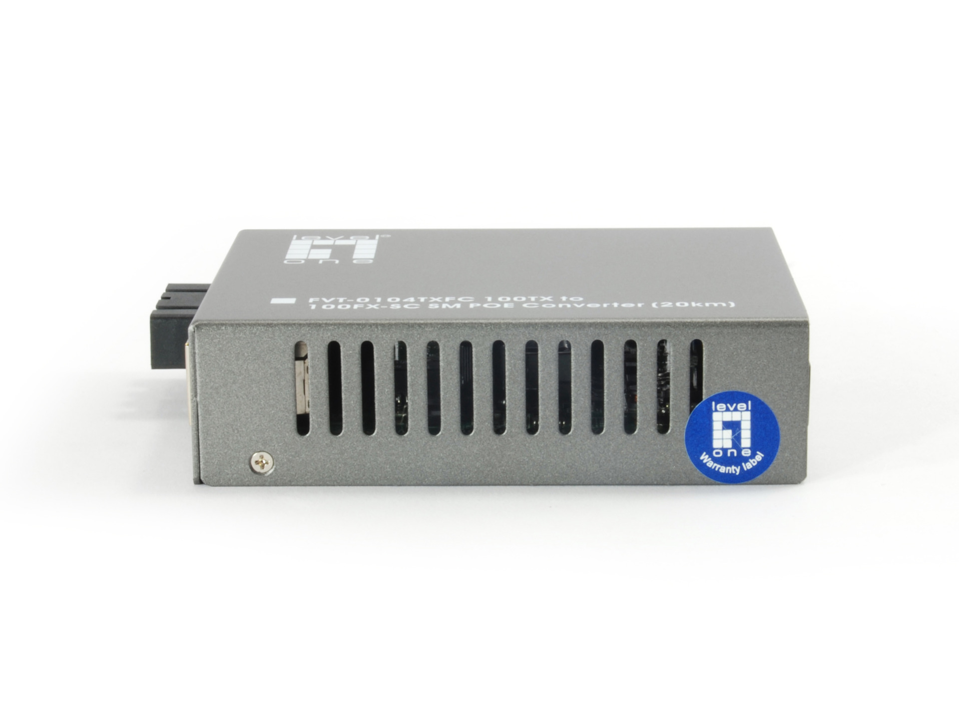 Fast Ethernet PoE-PD Media Converter, RJ45-SC-Duplex, 100FX, MM