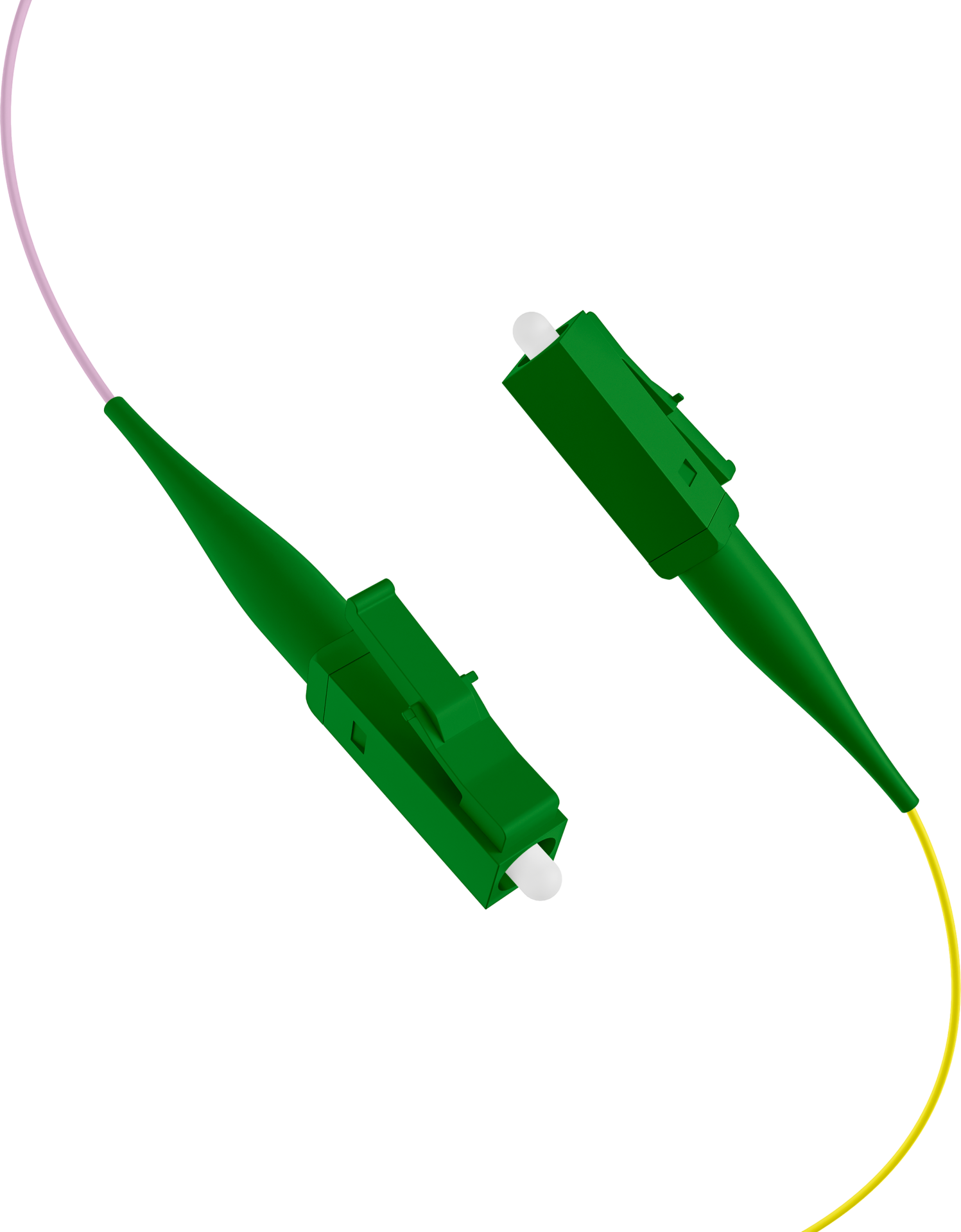 Fiber Pigtail LC/APC OS2 G652D-colored set 2m - 12 pieces