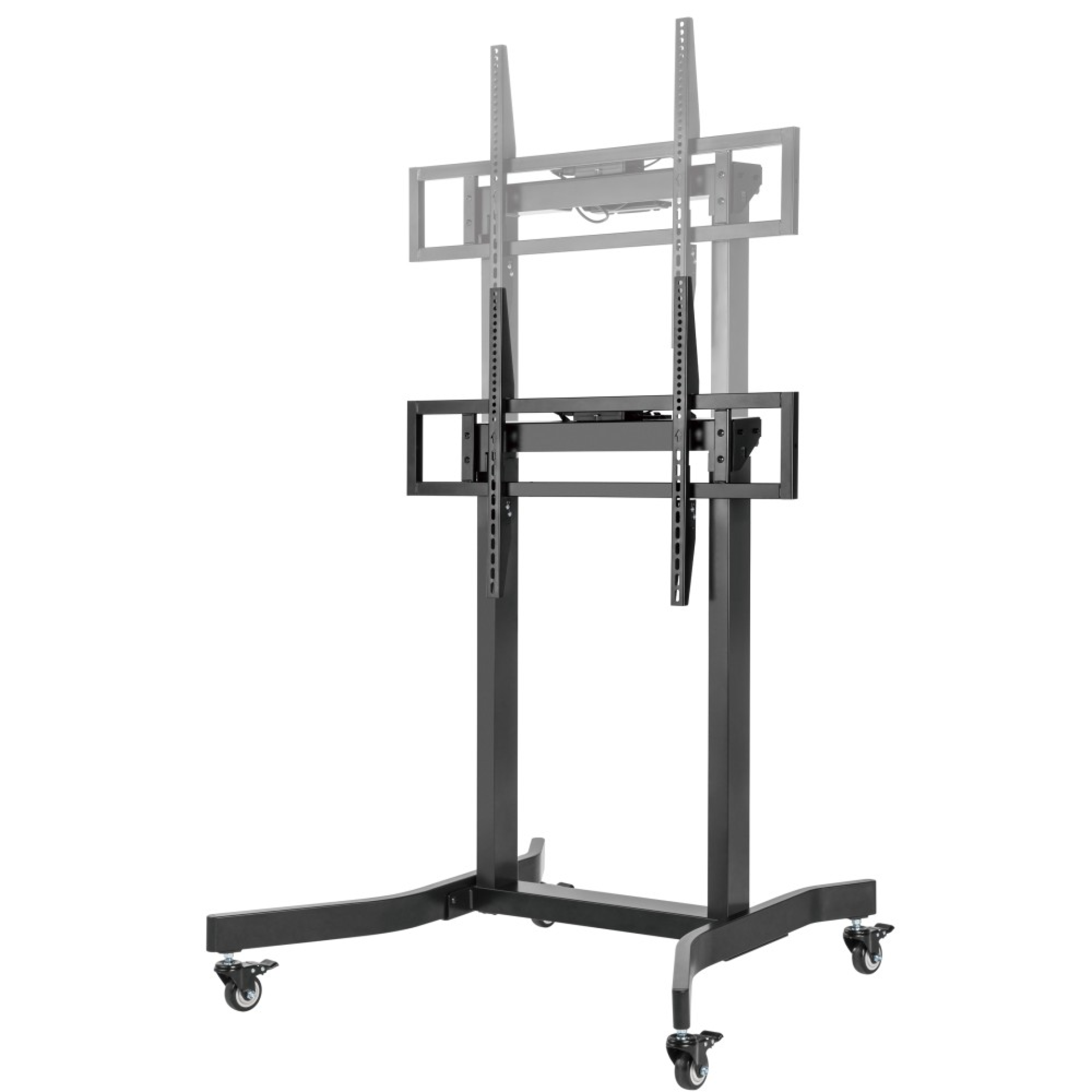 Motorized TV Trolley with adjustable Height for TV 55-100'' black