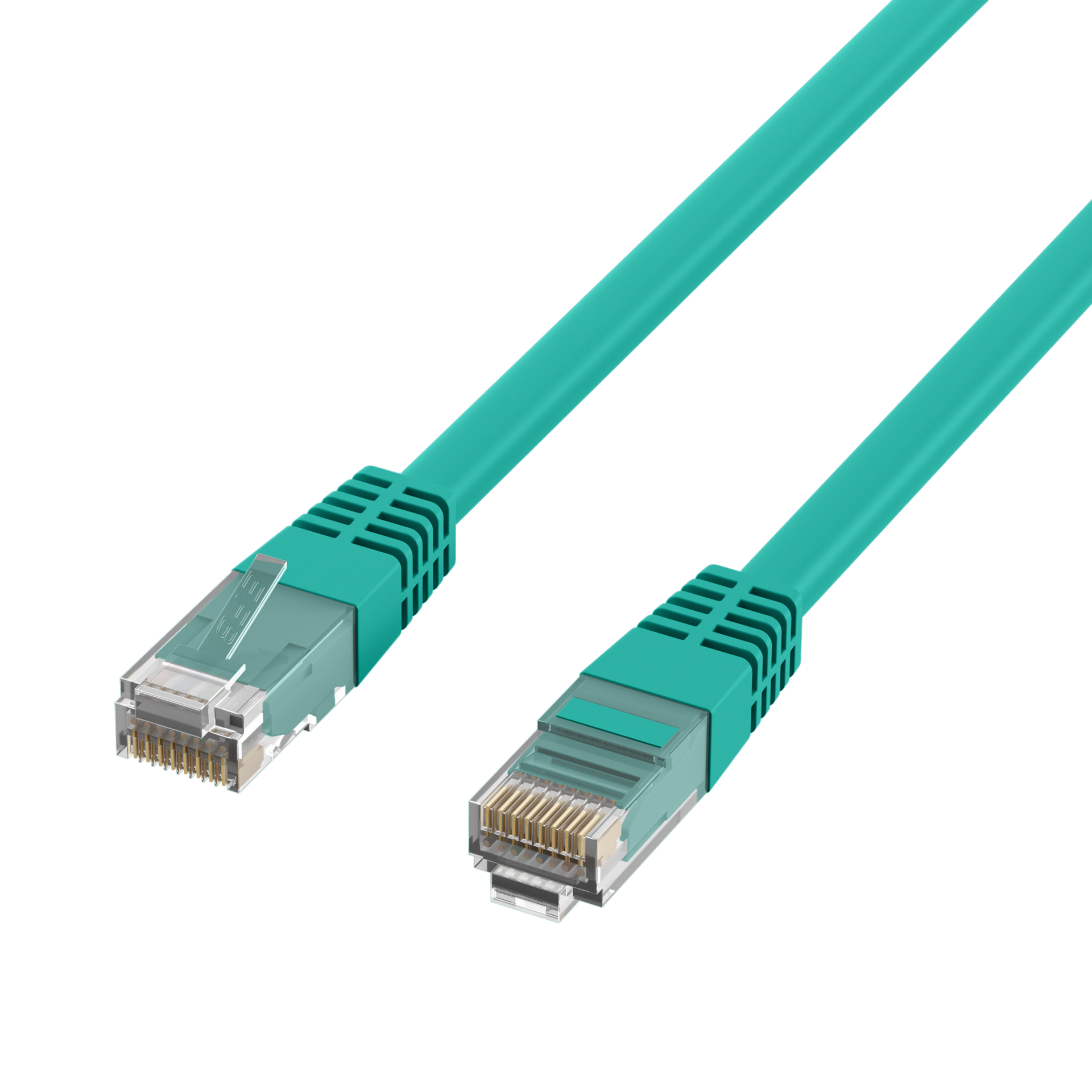 RJ45 Patchkabel Cat.5e U/UTP PVC  CCA grün 0,5m
