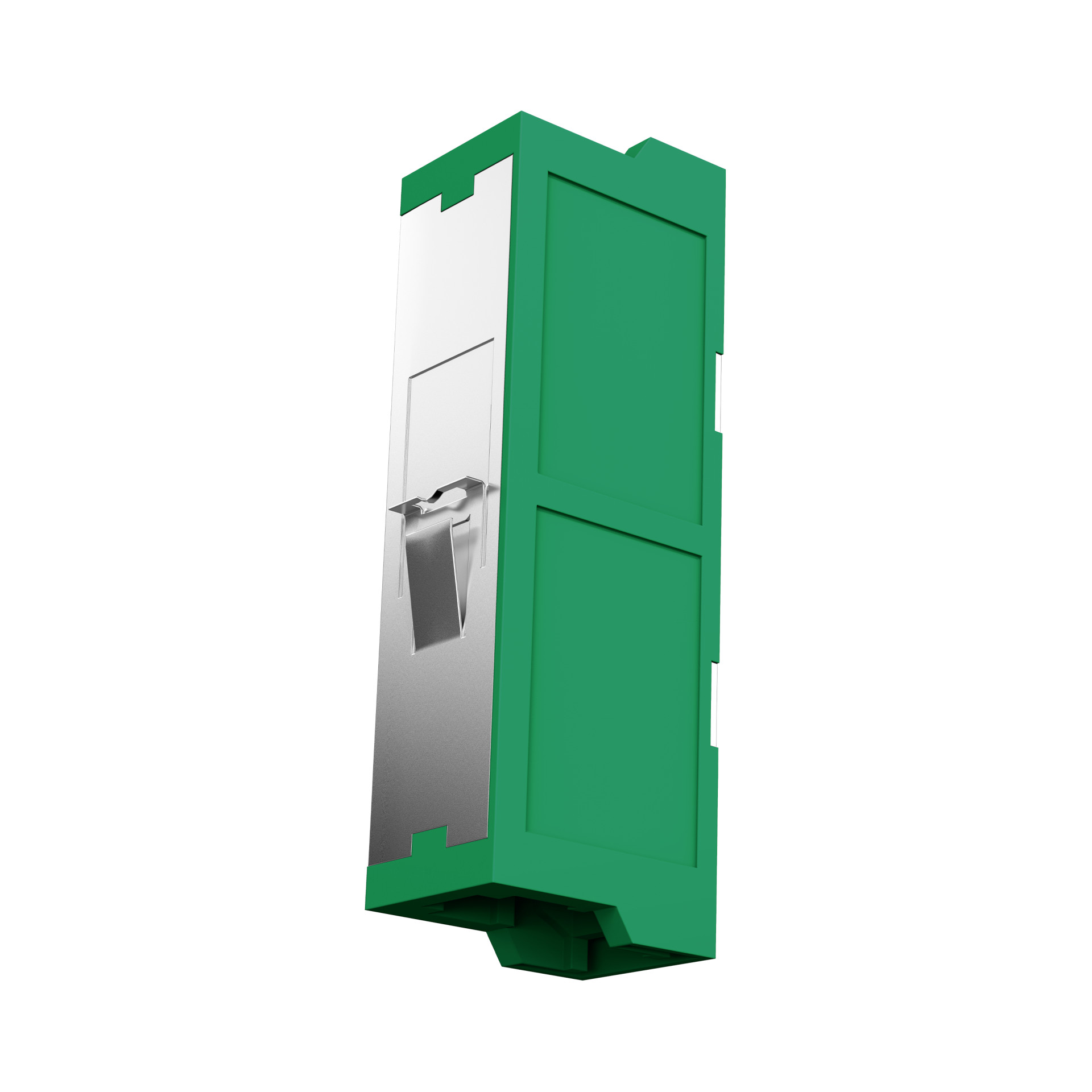 R&M adapter E2000®/APC Simplex OS2 green grade C flangeless