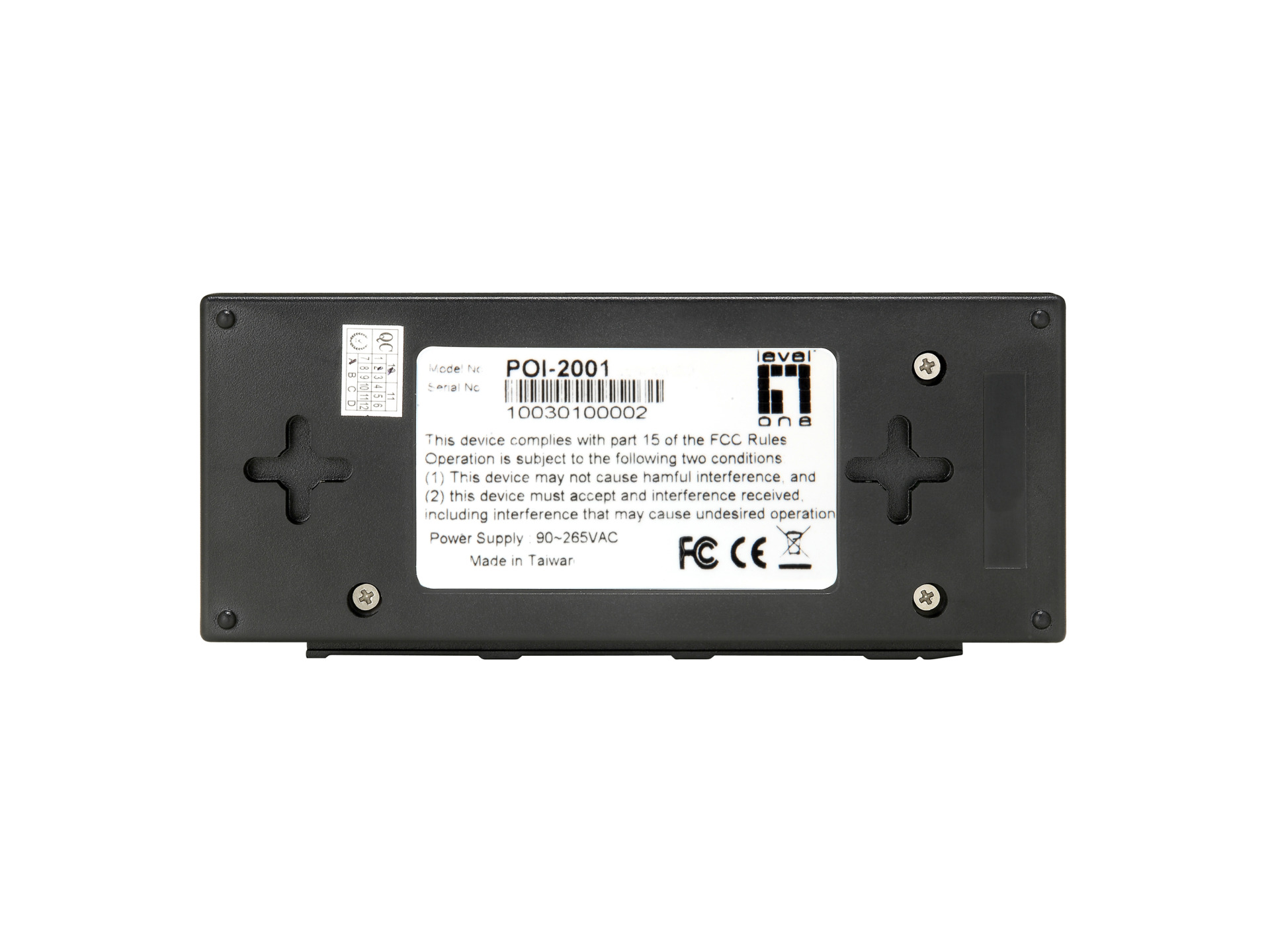 Gigabit Ethernet PoE Injektor 15.4 W