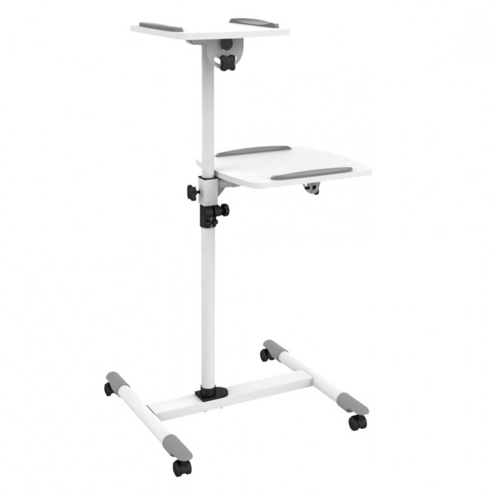 Flexible Universal Trolleys for Notebook / Beamer, 85-110cm, white