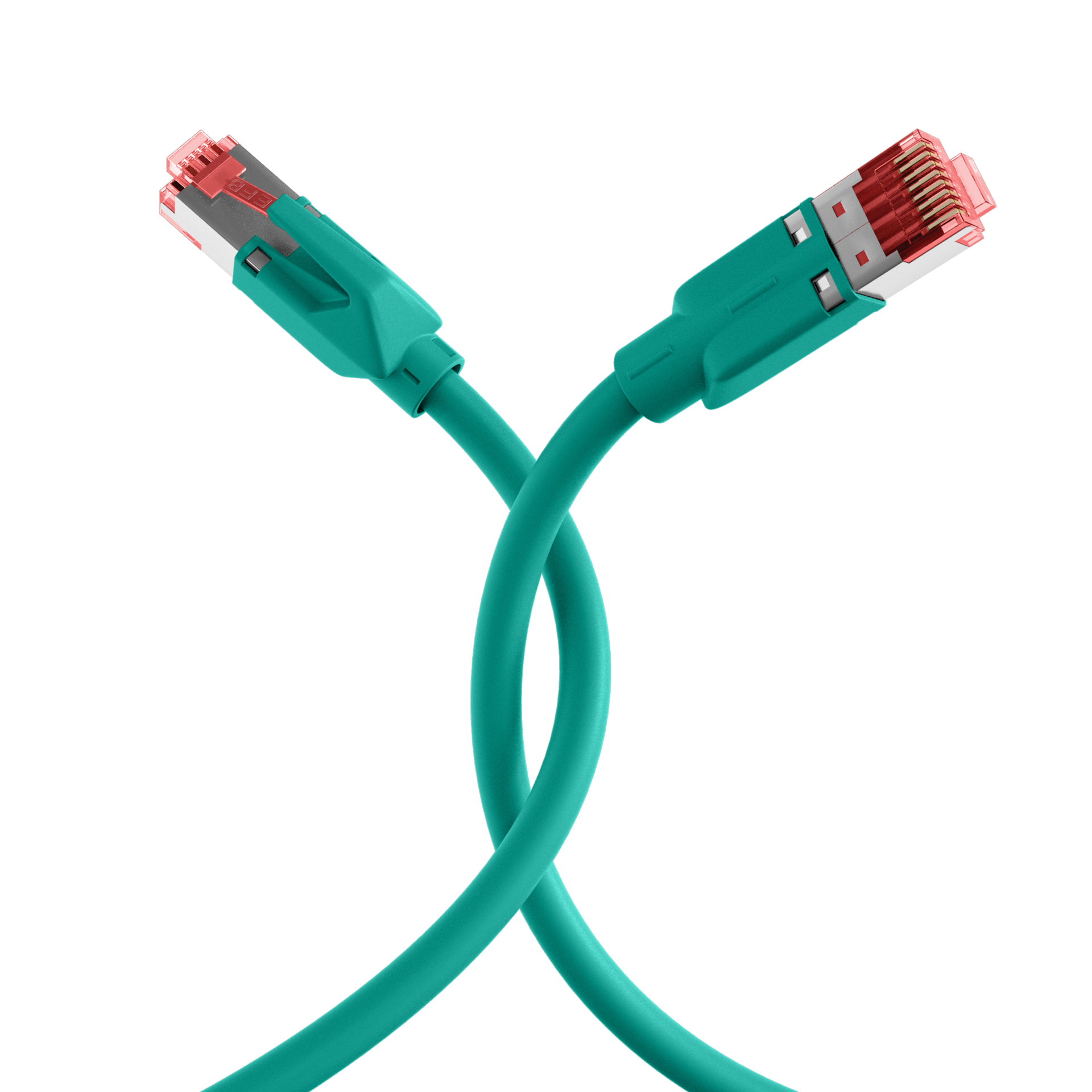 RJ45 Patch Cord Cat.6A S/FTP LSZH Dätwyler 7702 TM21 green