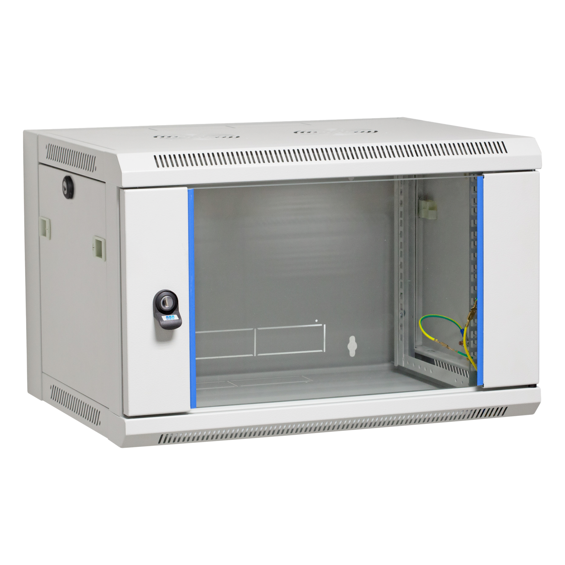 19" Wall Housing Flat Pack 21U, Depth 600 mm, RAL7035