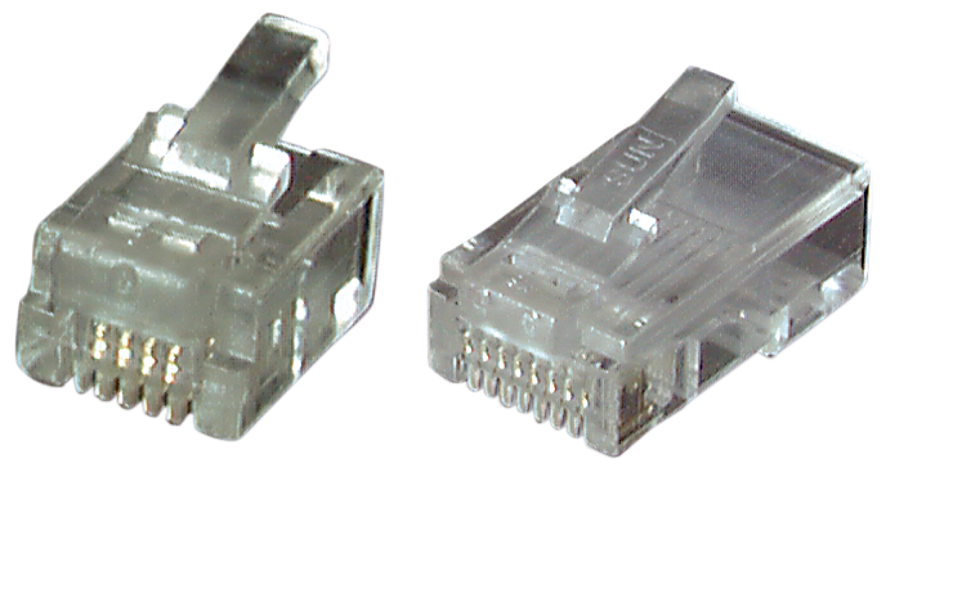 Modular plug RJ12 UTP, E-MO 6/6 SR, PU 100
