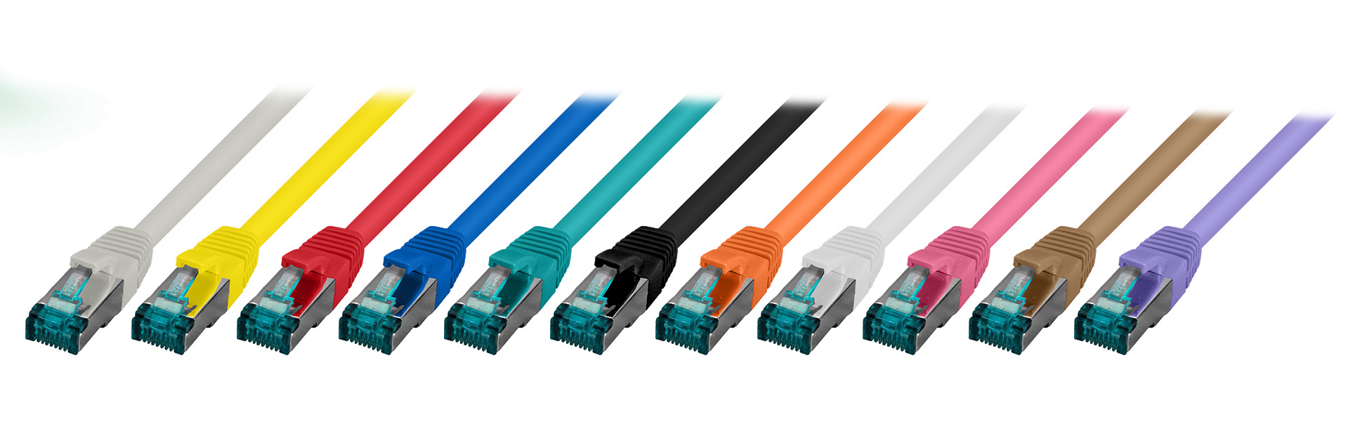 RJ45 Patch cable S/FTP, Cat.6A, LSZH, 0.15m, red