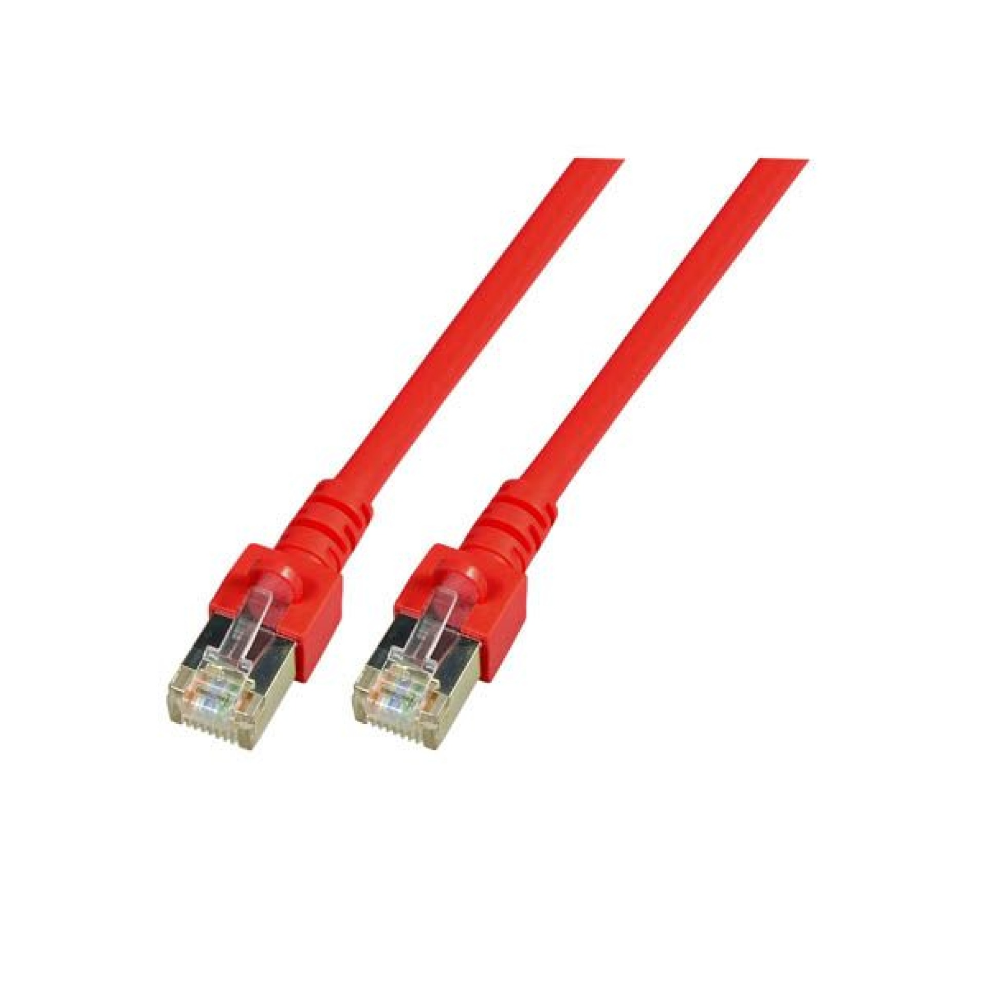 RJ45 Patch cable SF/UTP, Cat.5e, PVC, CCA, 0.5m, red