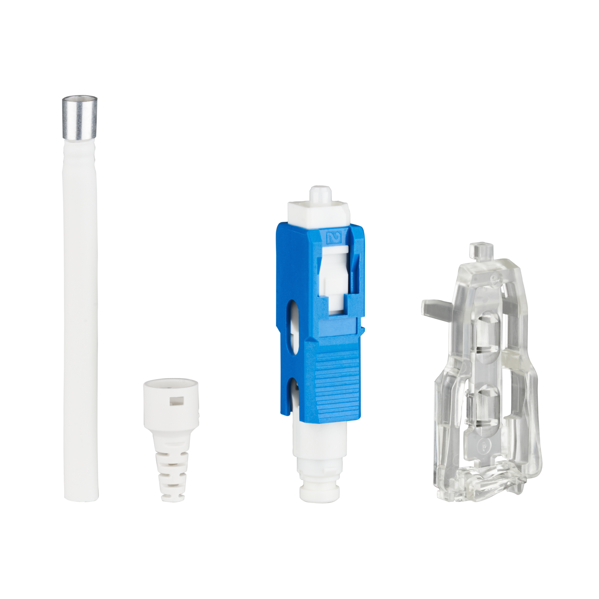 Field installable SC connectors OS2 blue