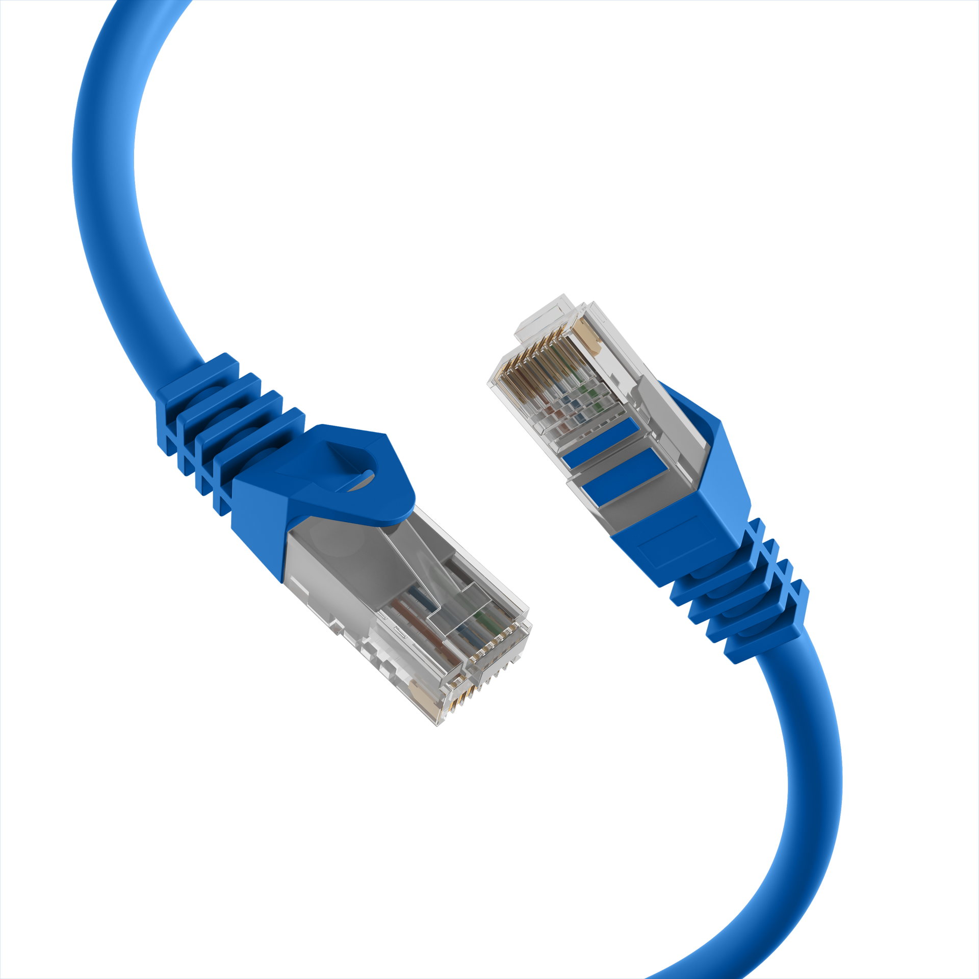 RJ45 Patch Cord Cat.5e U/UTP LSZH CCA AWG24/7 blue 10m