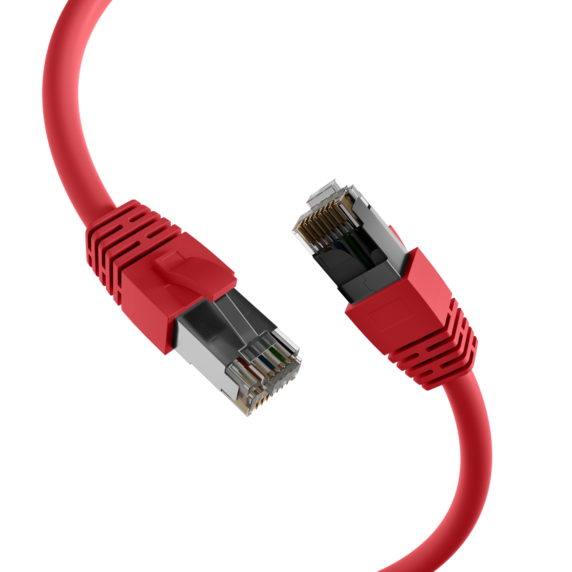 RJ45 Patch Cord Cat.8.1 S/FTP LSZH BC red 2m