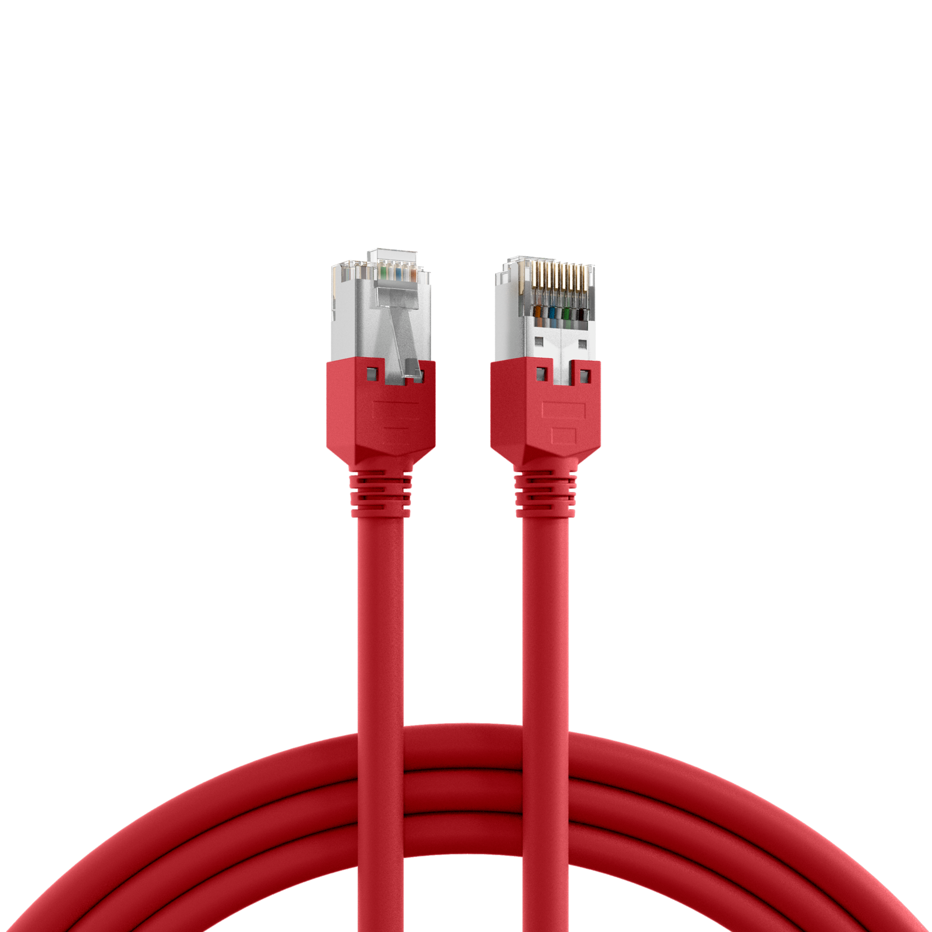 RJ45 Patch Cord Cat.5e S/UTP PVCDätwyler 5502 TM11 red 1m