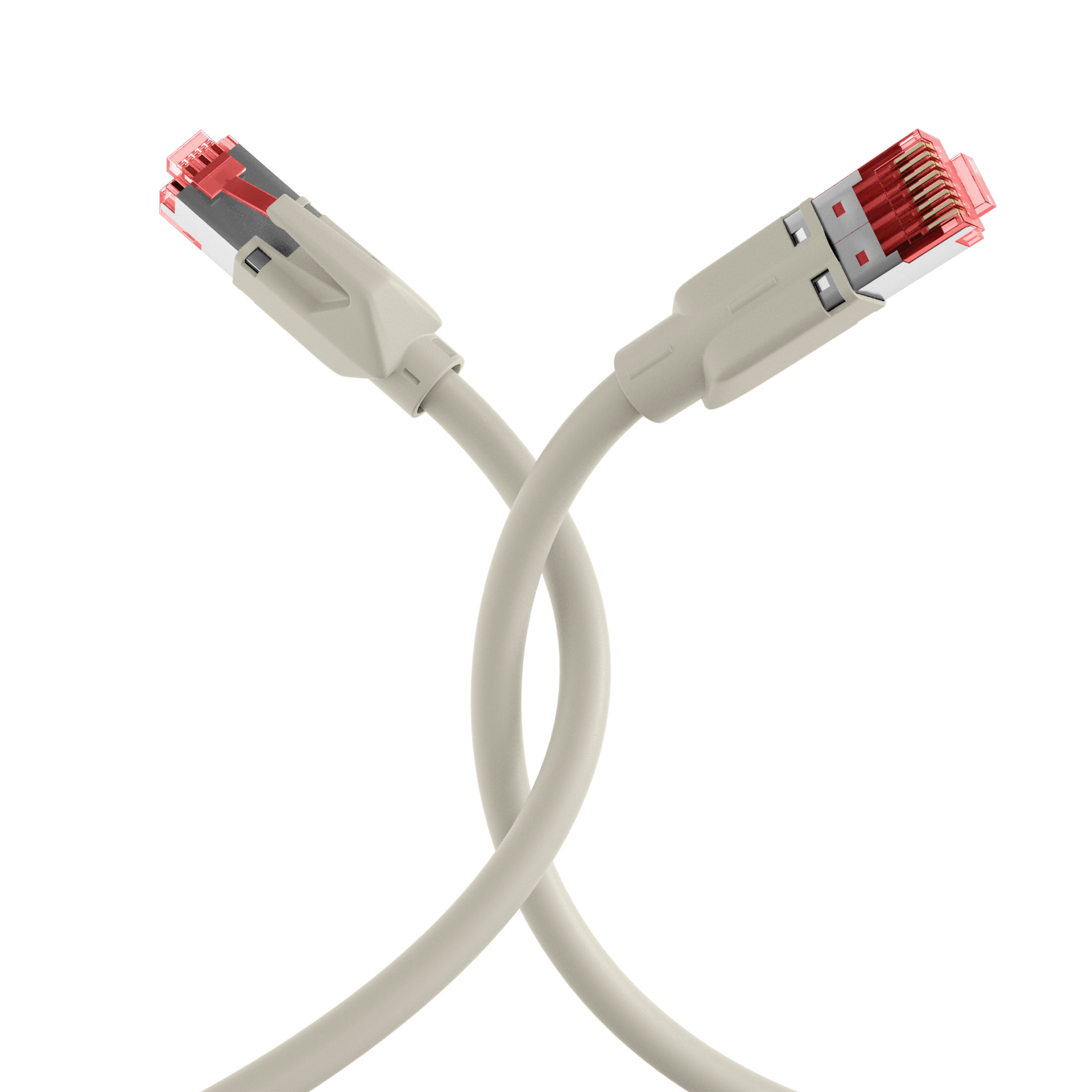 RJ45 Patch Cord Cat.6A S/FTP LSZH Draka UC900 TM21 grey 10m