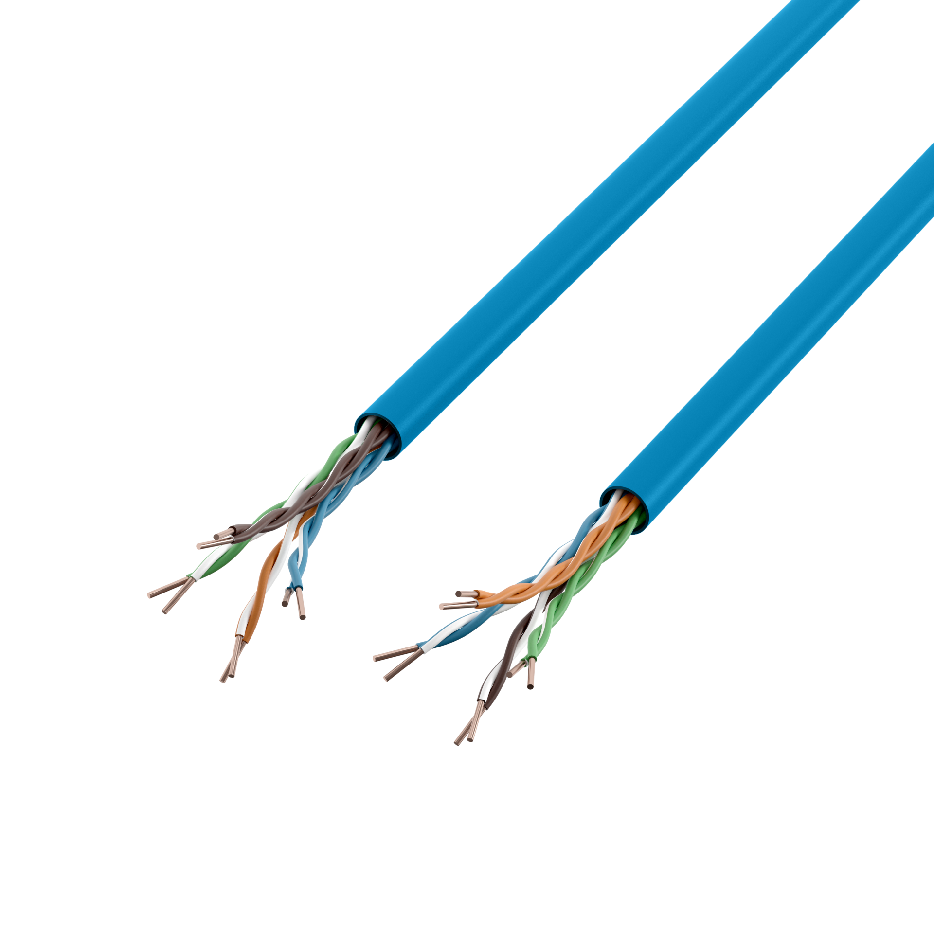 INFRALAN® Cat.6A 500 AWG23 U/UTP 4P CPR, B2ca, RAL5015 blue 305m