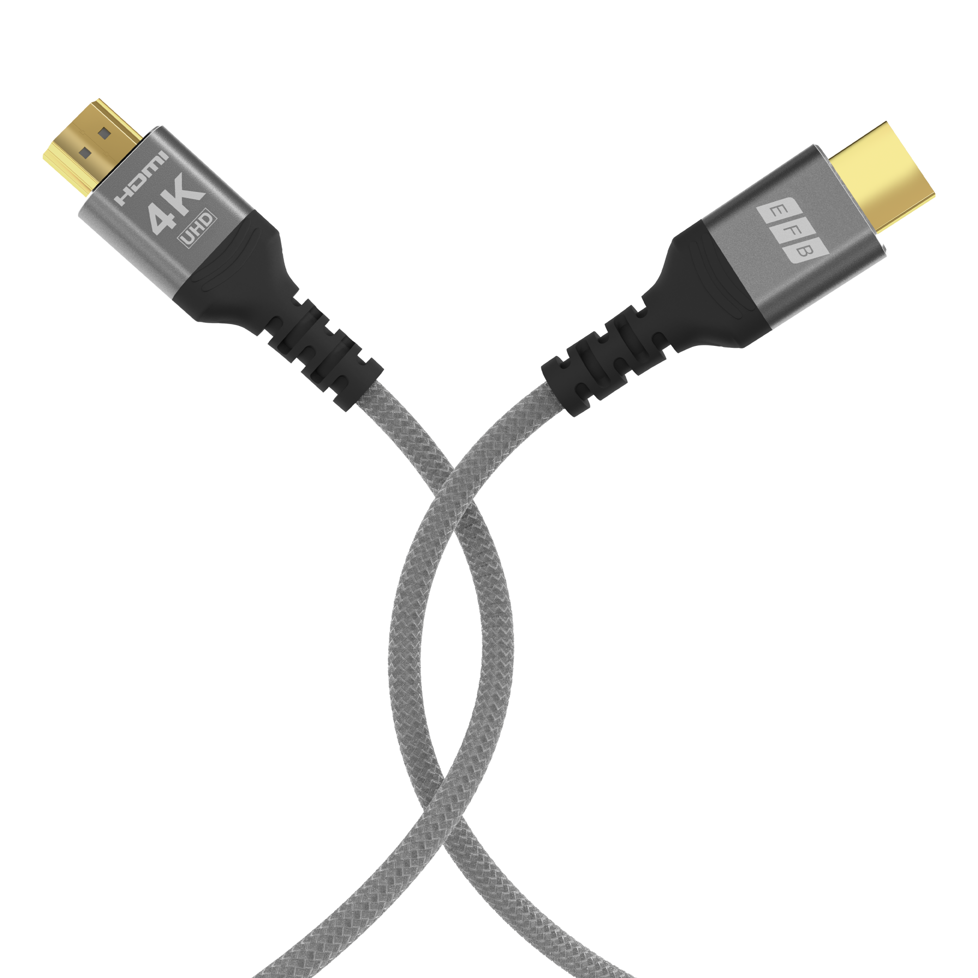 HDMI cable high-speed with Ethernet4K60Hz 18Gbit/s 5m gray comp. with HDMI 2.0