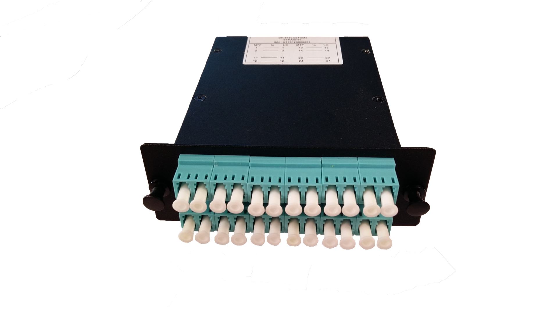 MTP/MPO Cassette OM3 1xMPO to 24xLC turquoise Type A