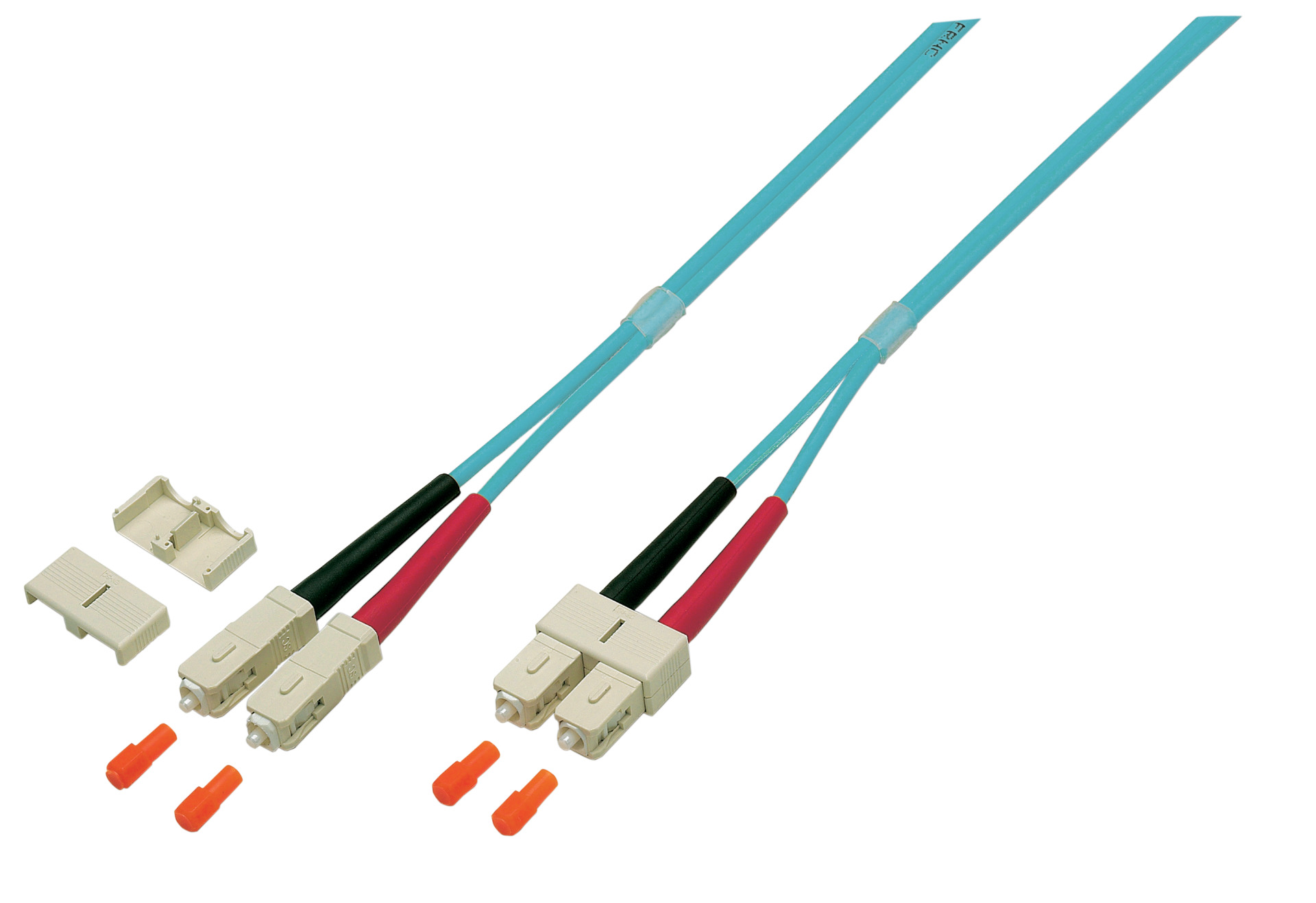Duplex Jumper SC-SC 50/125µ, OM4, LSZH, erica violet, 3.0mm, 1m