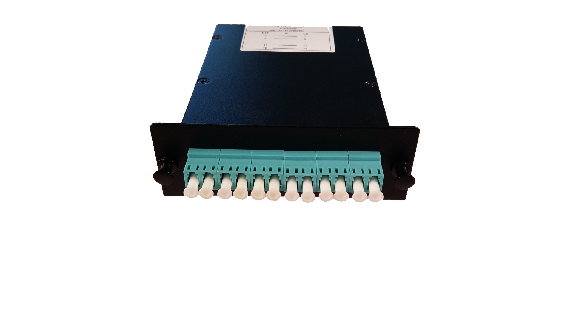 MTP/MPO Cassette OM3 1xMPO to 12xLC turquoise Type C