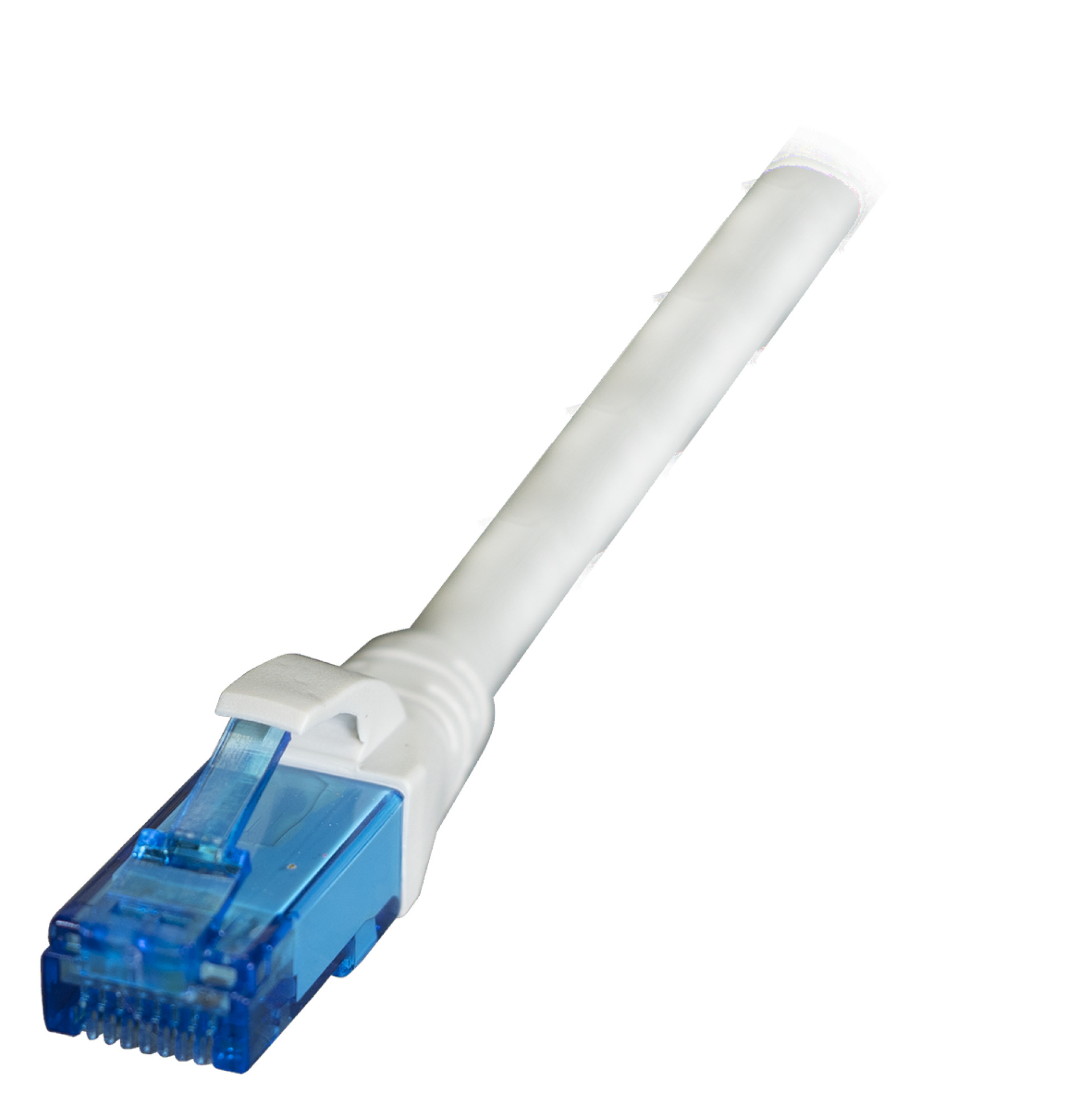 RJ45 Patch cable U/UTP, Cat.6A, LSZH, Premium, 500MHz, 0,25m, grey