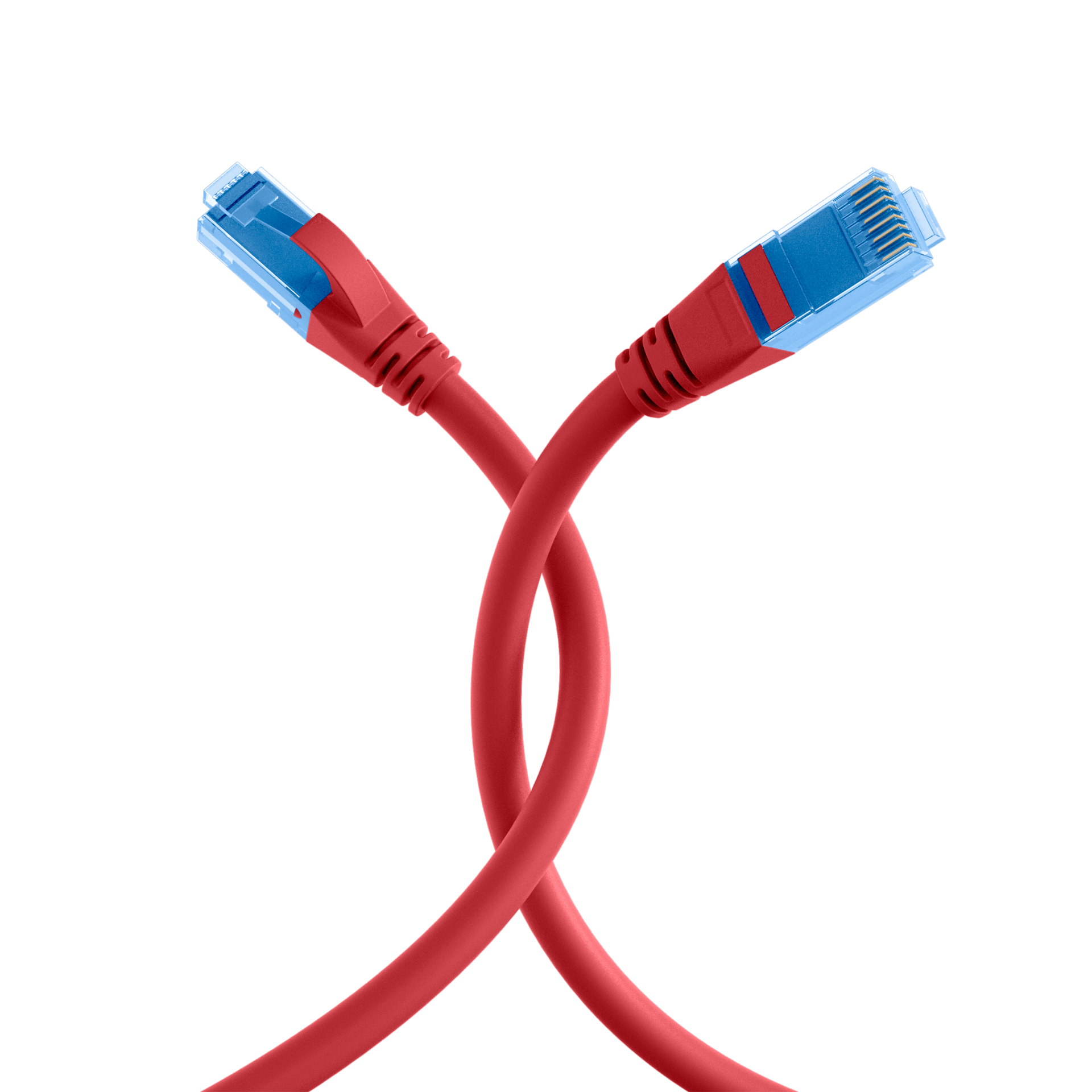 RJ45 Patchkabel Cat.6A U/UTP LSZH  Premium 500MHz rot 1,5m