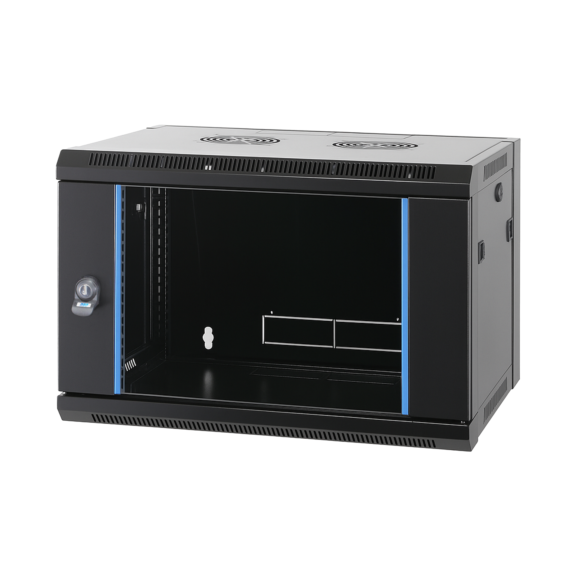 19" Wall Housing Flat Pack 15U, Depth 450 mm, RAL9005