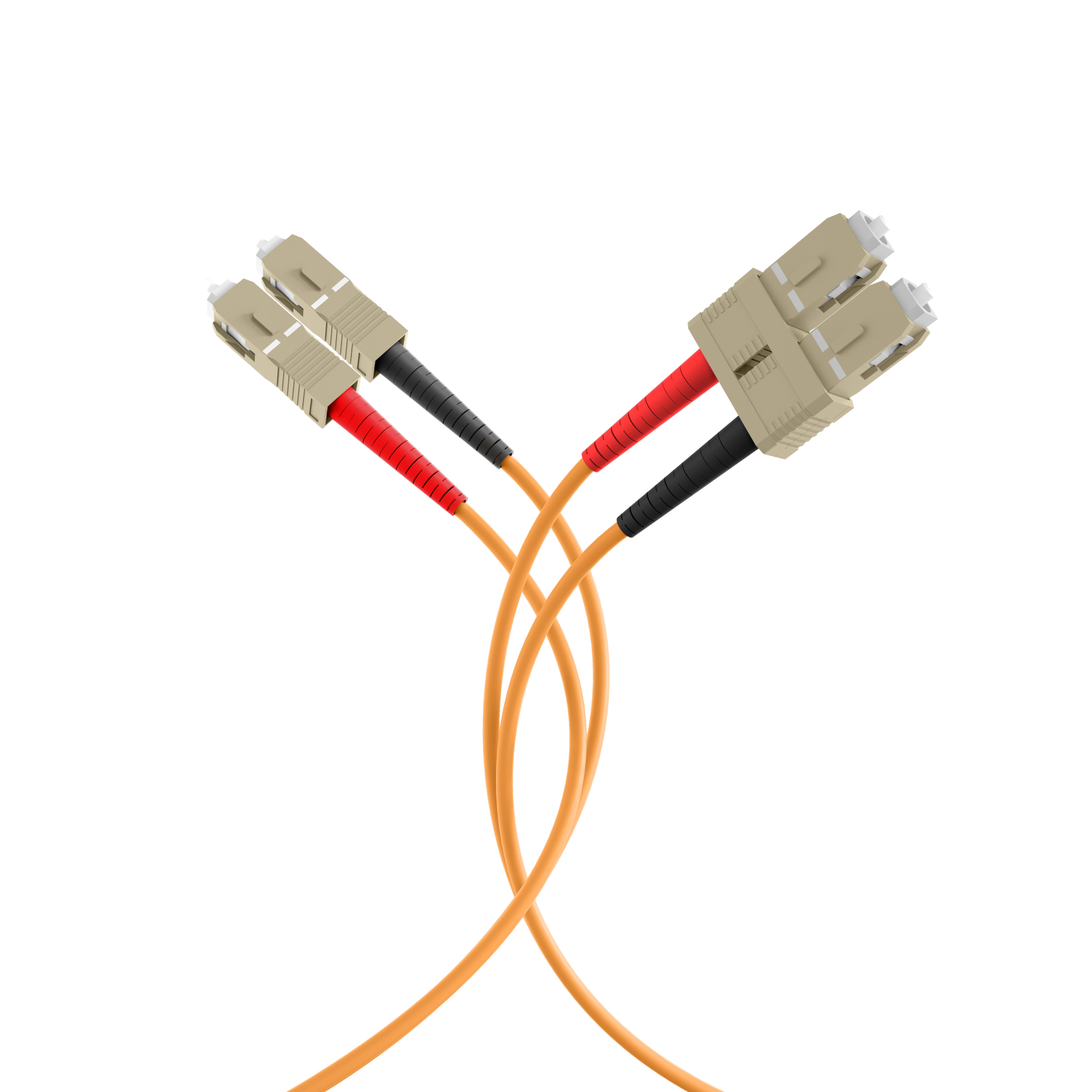 Duplex Patchcable SC-SC OM2 7,5m LSZH 3mm orange