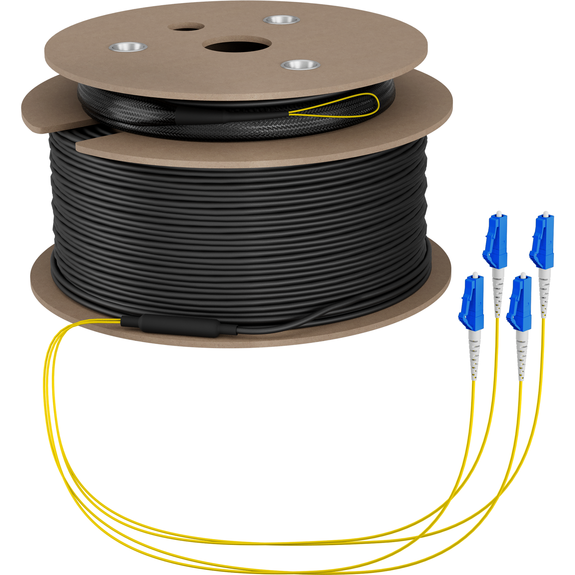 Trunk cable U-DQ(ZN)BH OS2 4E (1x4) LC-LC,160m Dca LSZH G657A1