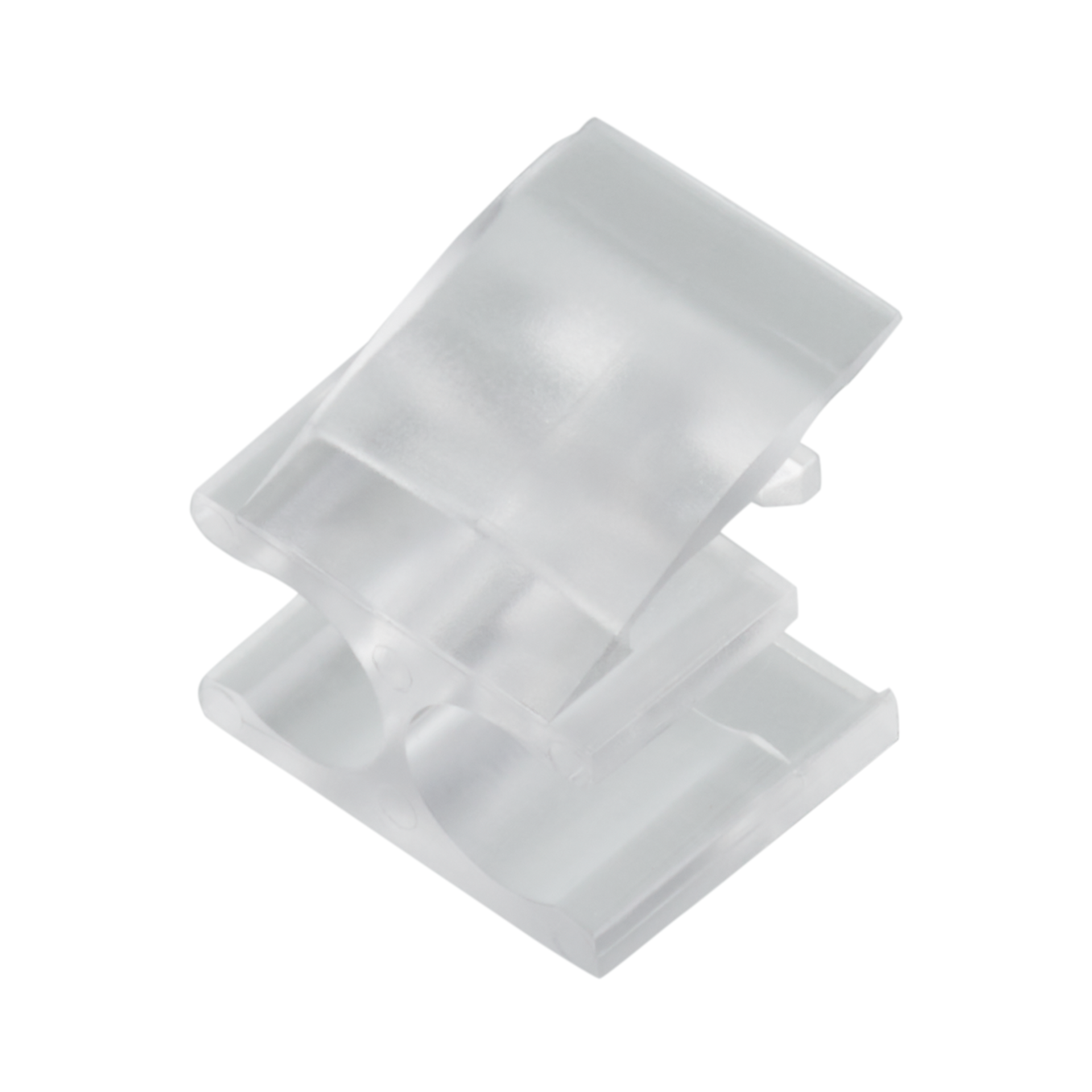 LC duplex clip, transparent