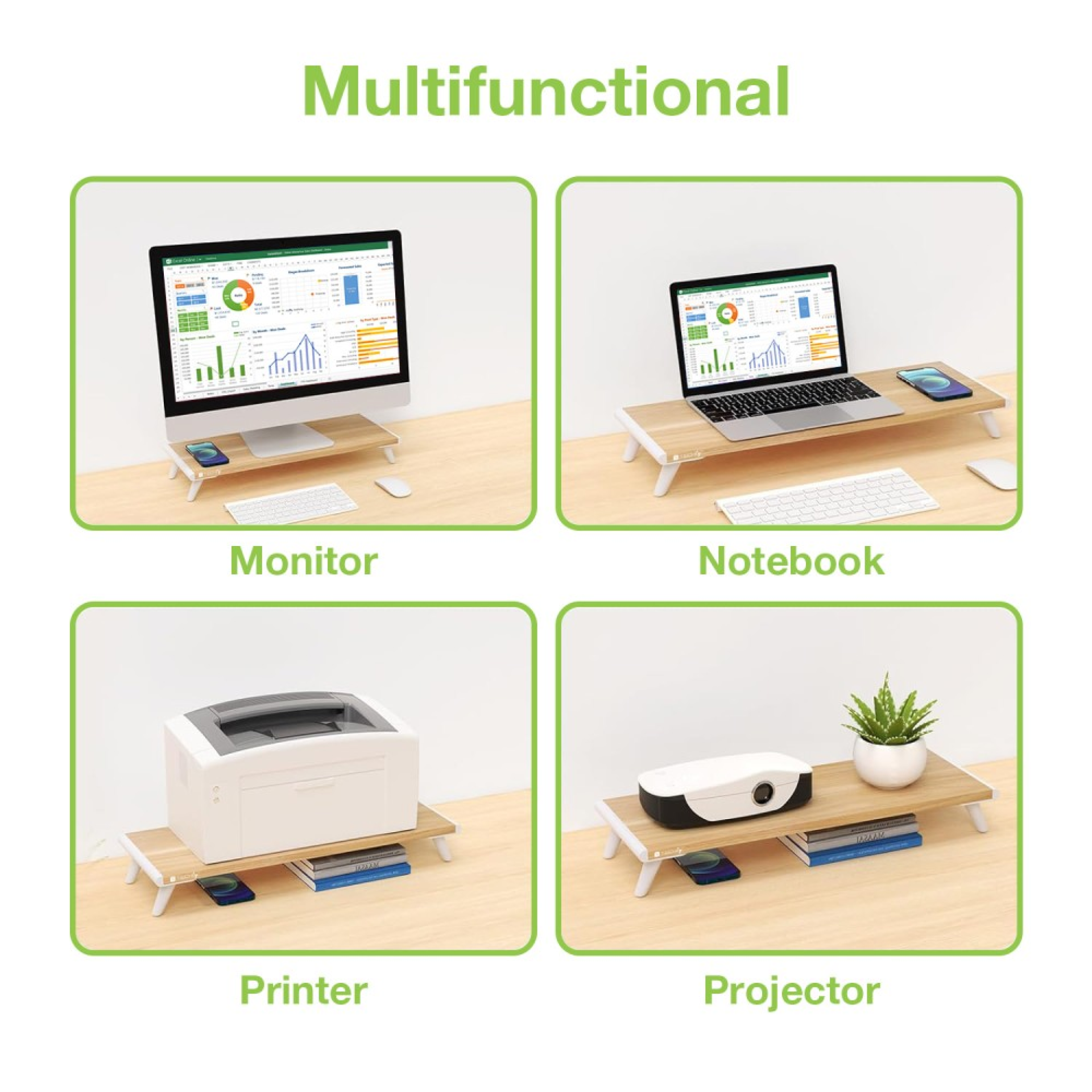Techly Universal and Ergonomic Monitor Stand
