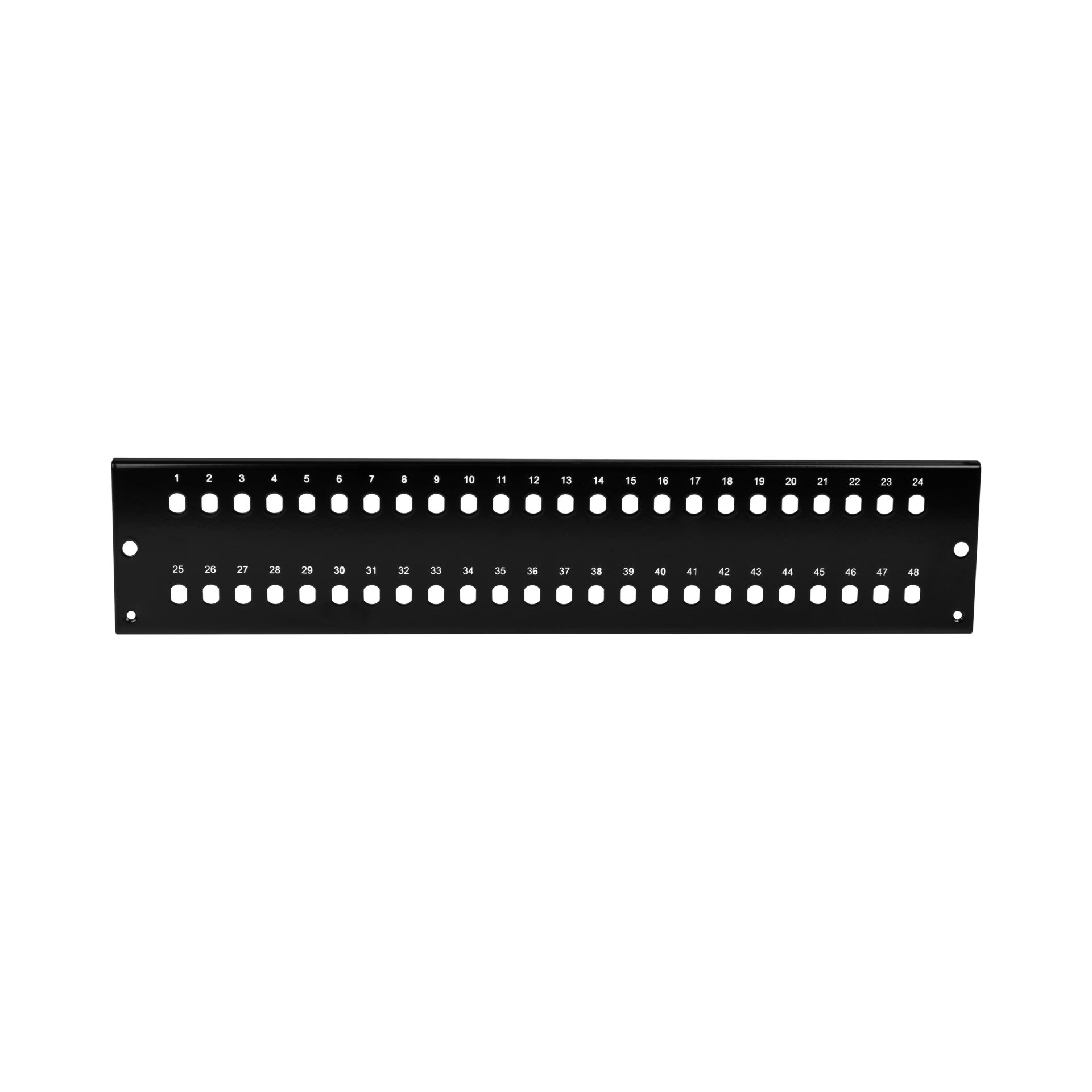Front panel 48 x ST/FC (D-hole), black