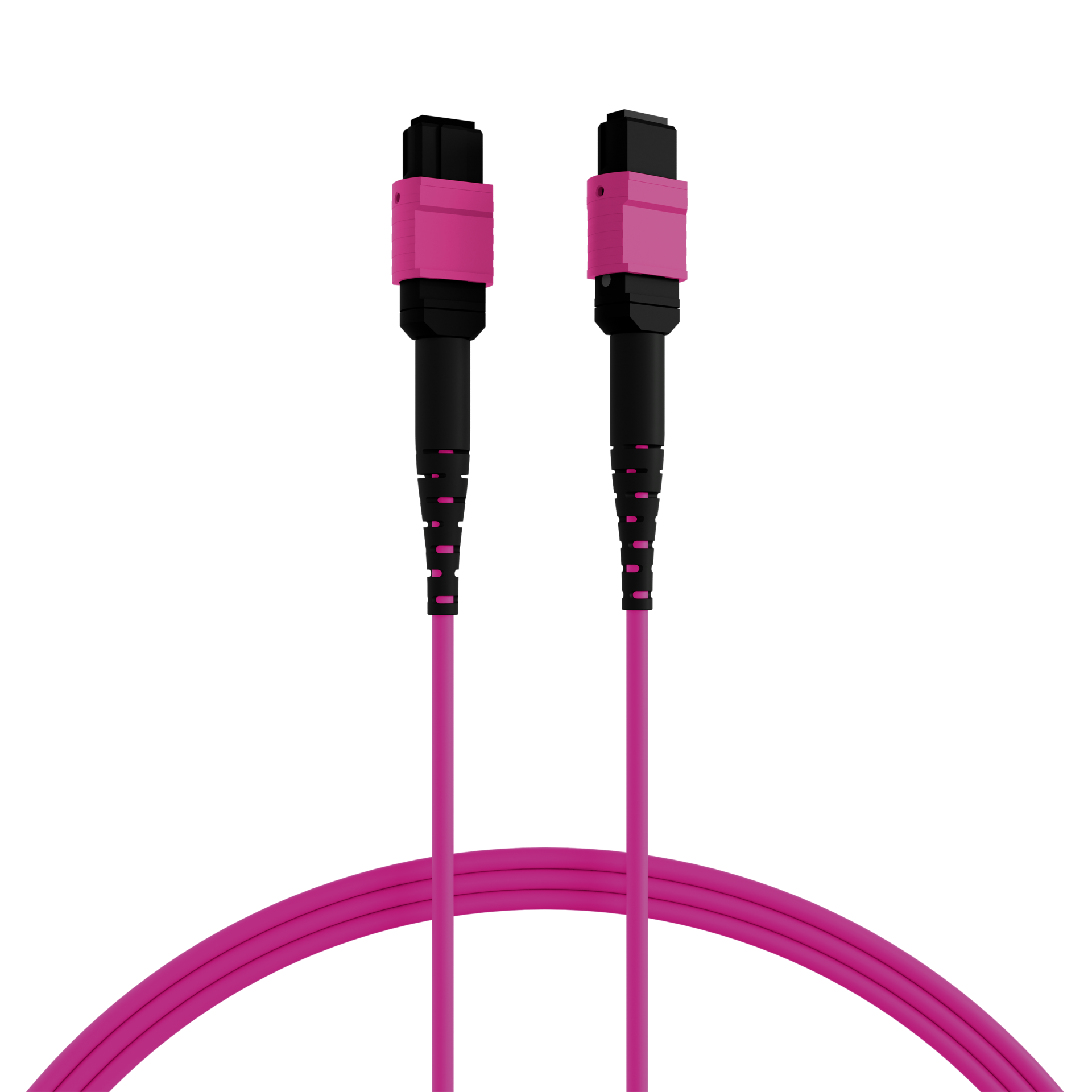 MTP®(F)-MTP®(F) Patch cable OM4 36 fibers Typ A LSZH erica-violet 30m