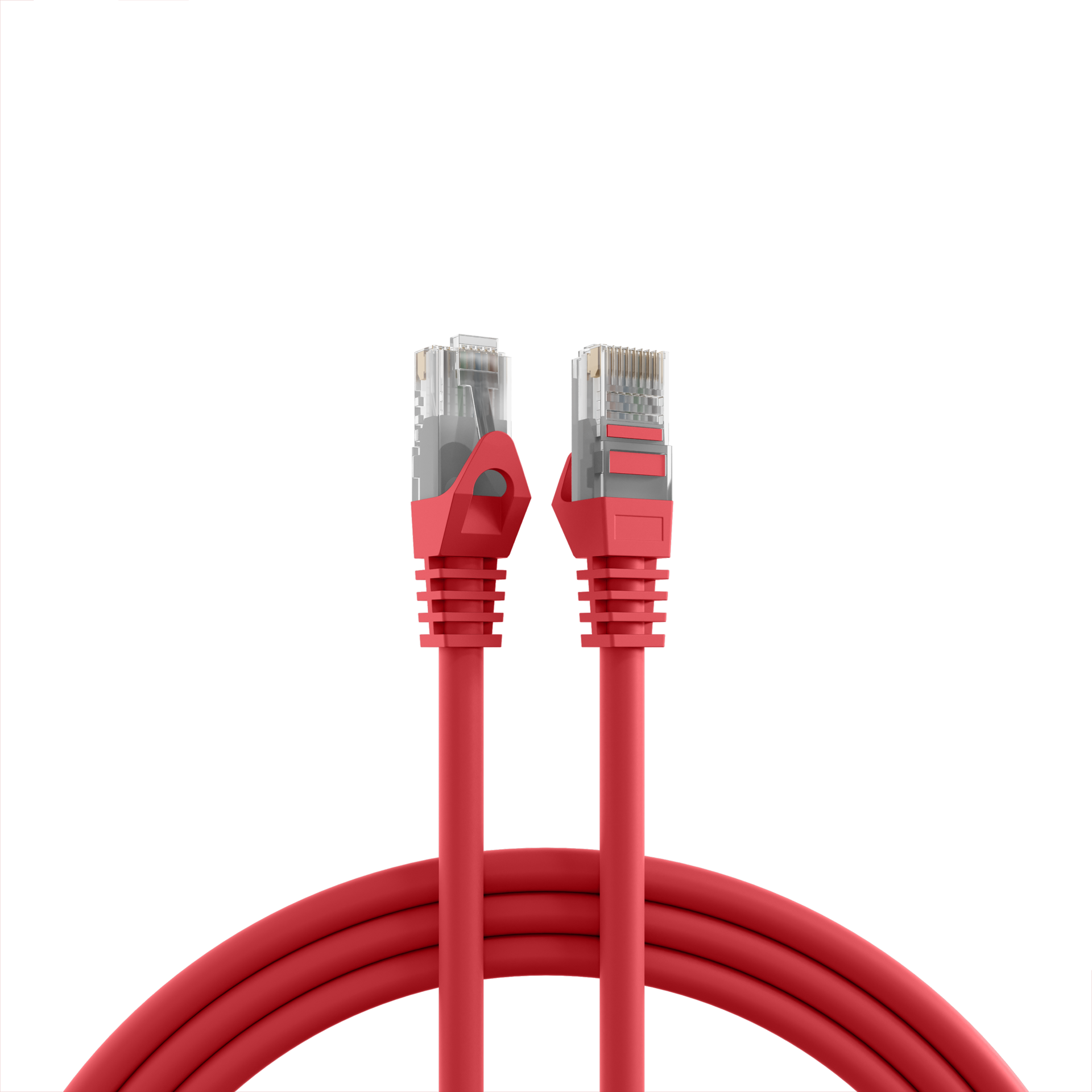 RJ45 Patch Cord Cat.5e U/UTP LSZH CCA AWG24/7 red 2m